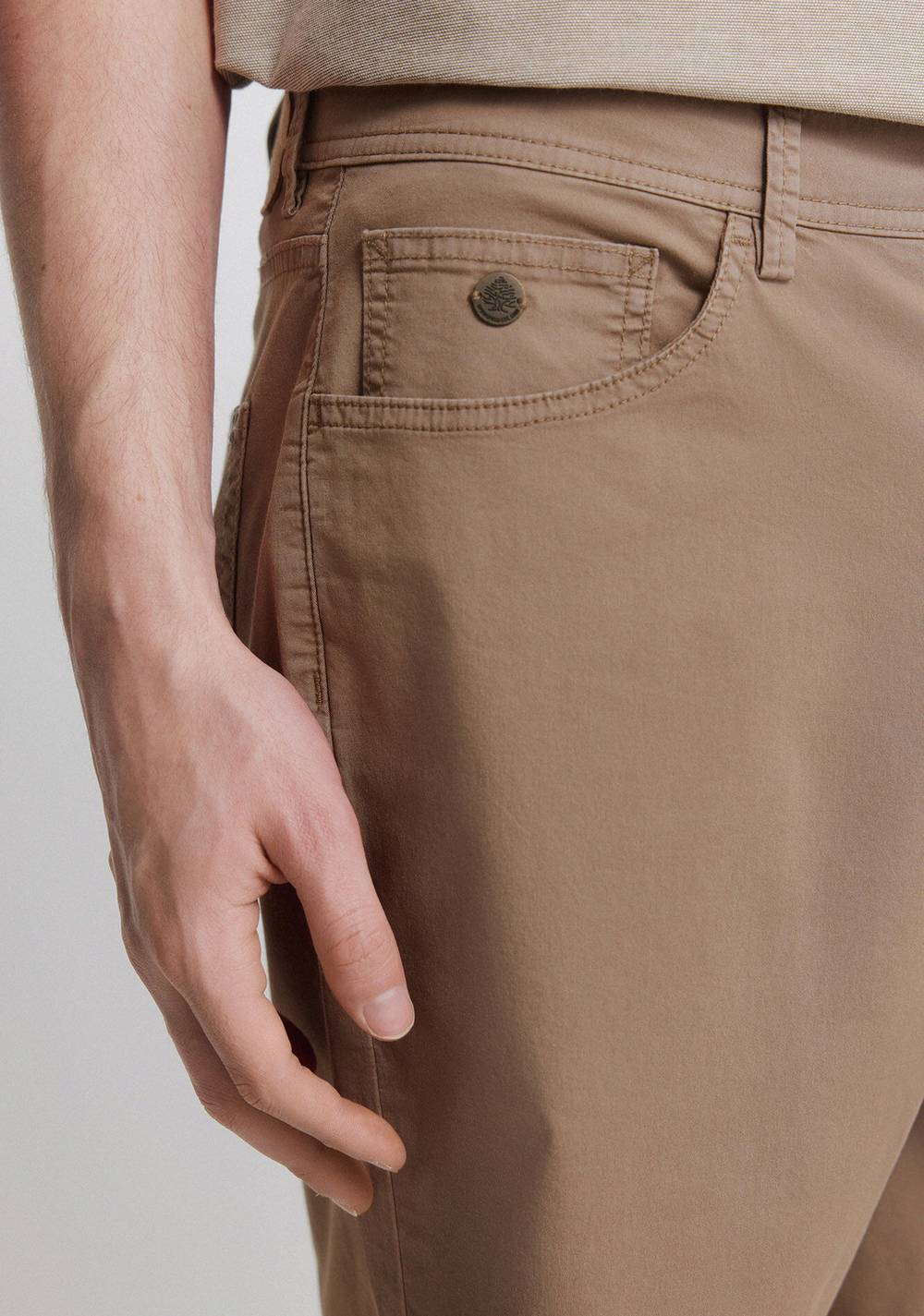 Bermudas Ligeras de 5 Bolsillos Efecto Lavado Regular Fit Springfield 3