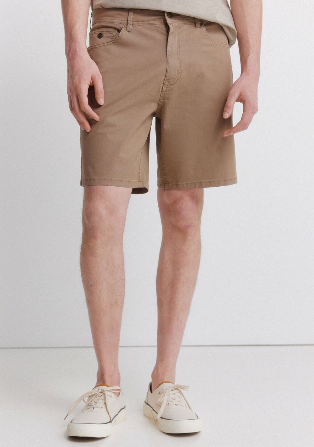 Bermudas Ligeras de 5 Bolsillos Efecto Lavado Regular Fit Springfield