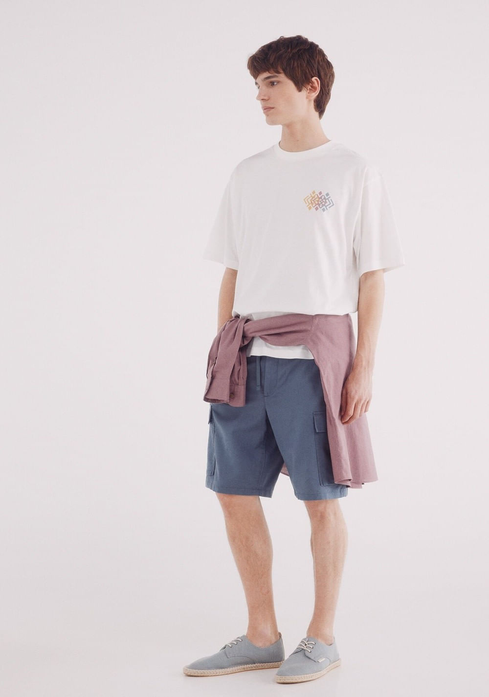 Bermudas Lino Cargo Comfort Fit Springfield 5