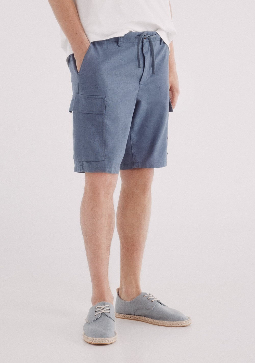 Bermudas Lino Cargo Comfort Fit Springfield