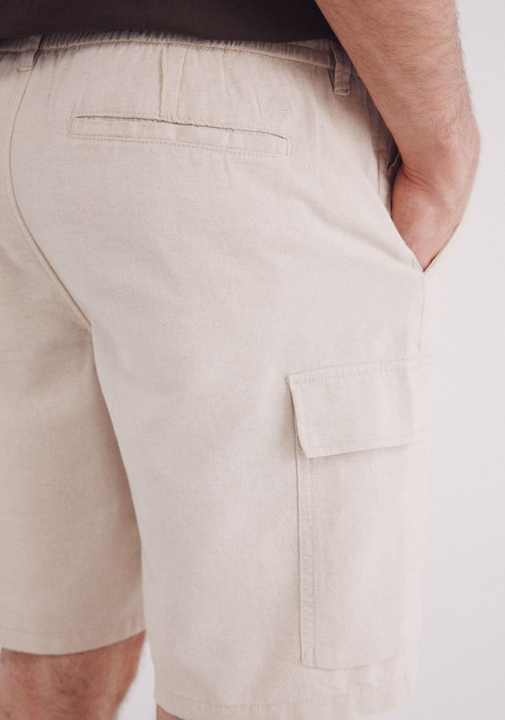 Bermudas Lino Cargo Comfort Fit Springfield 5