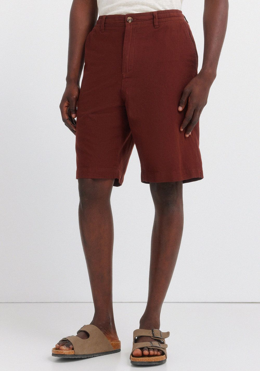 Bermudas de Lino Relaxed Fit Springfield