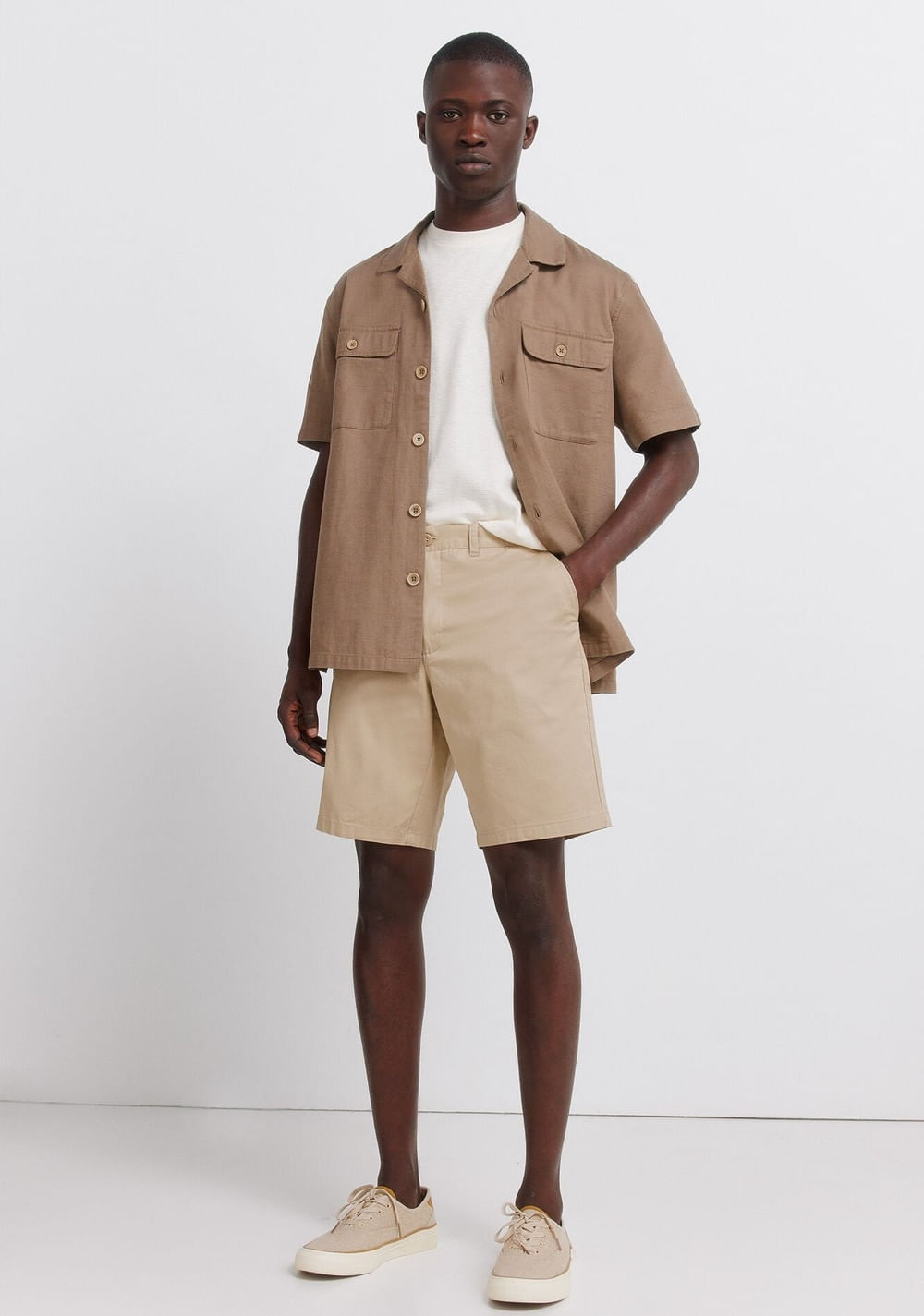 Bermudas Lisas de Corte Cómodo Springfield 6