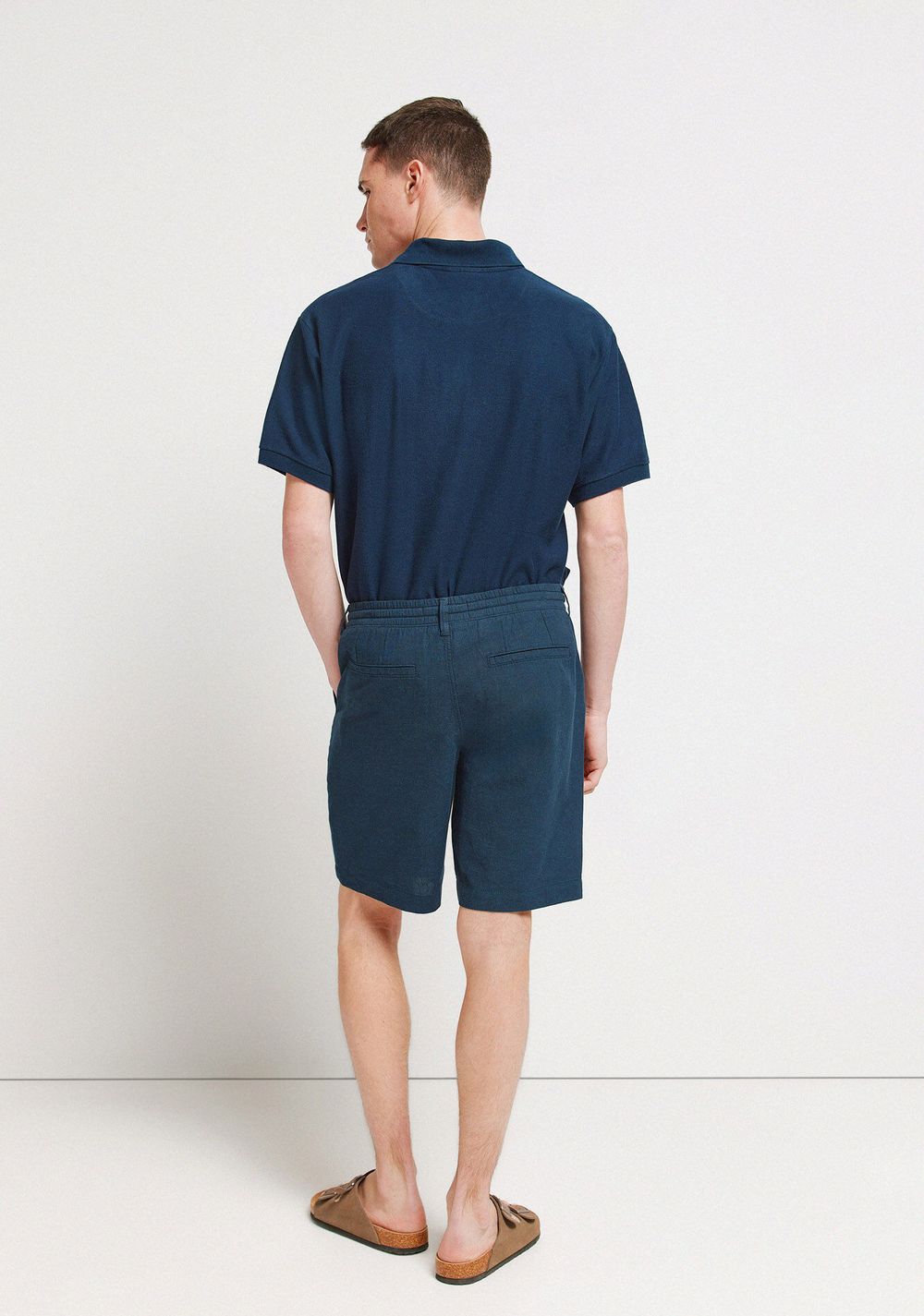 Bermudas Slim Fit Cómodas de Lino Springfield 4