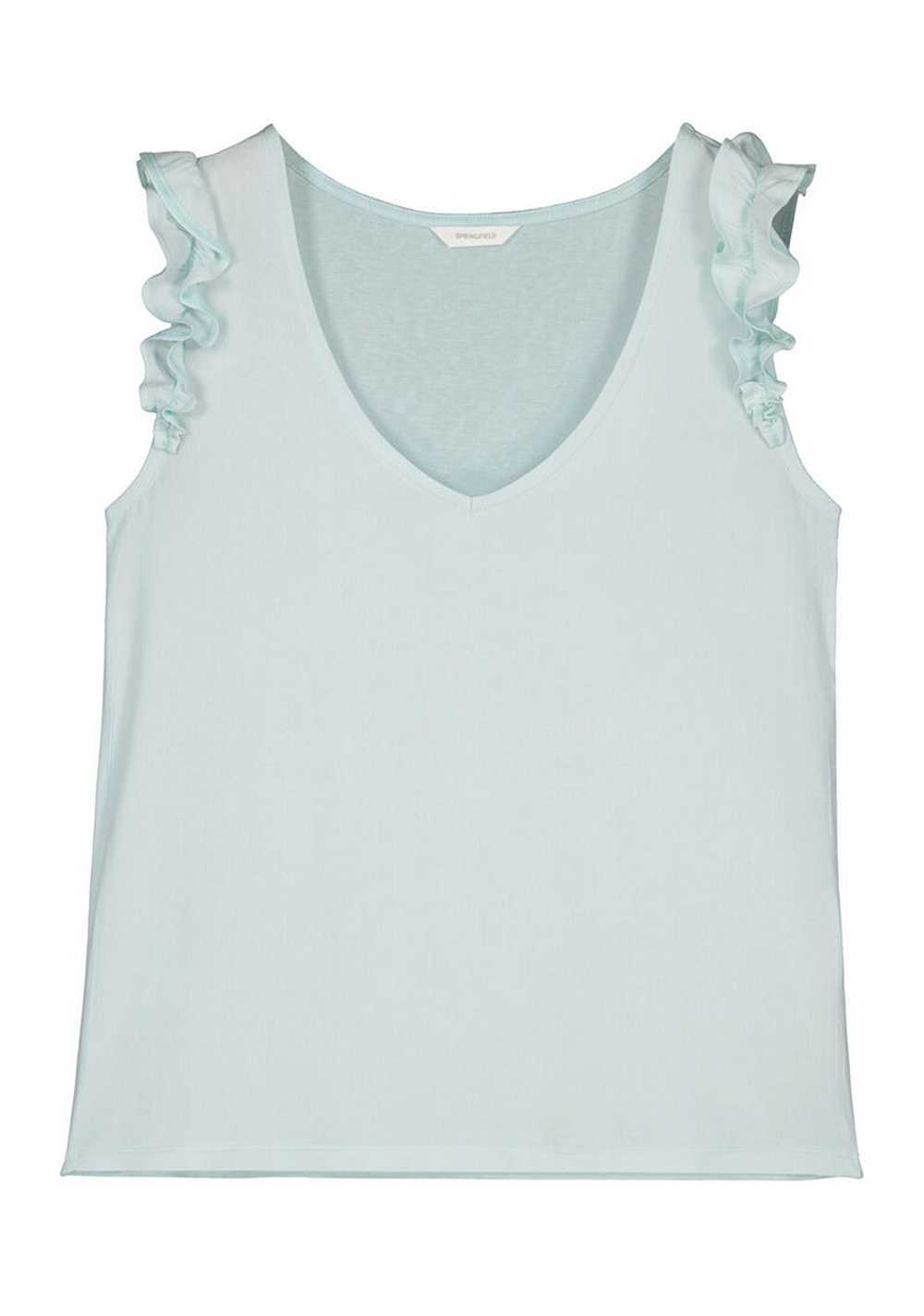 Blusa Bimateria Tirantes Volantes Springfield 5