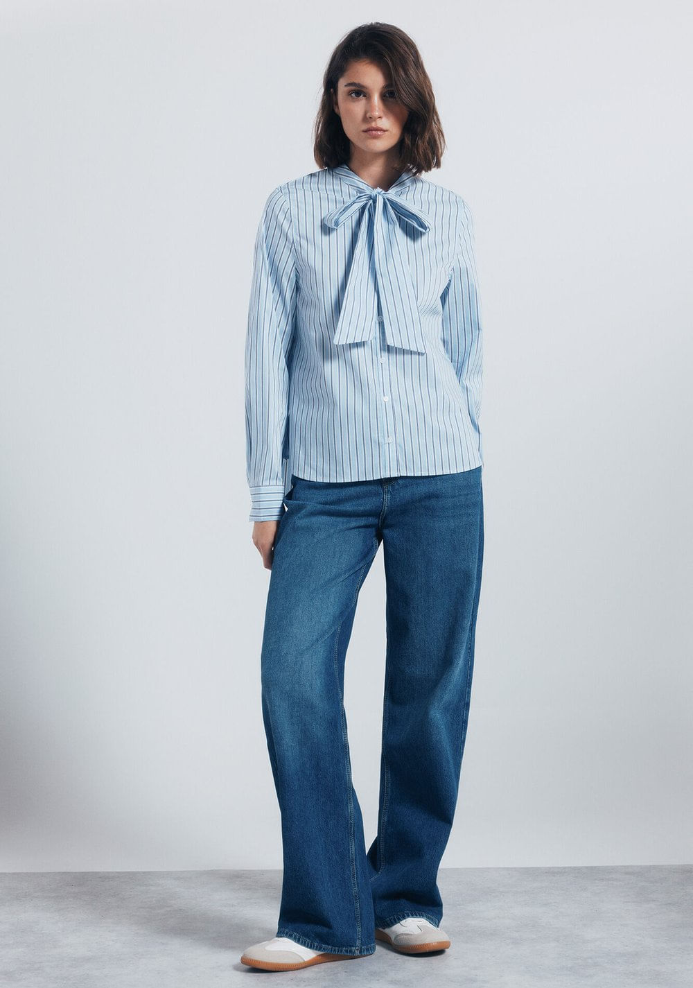 Blusa Cuello Lazo Rayas Springfield 3
