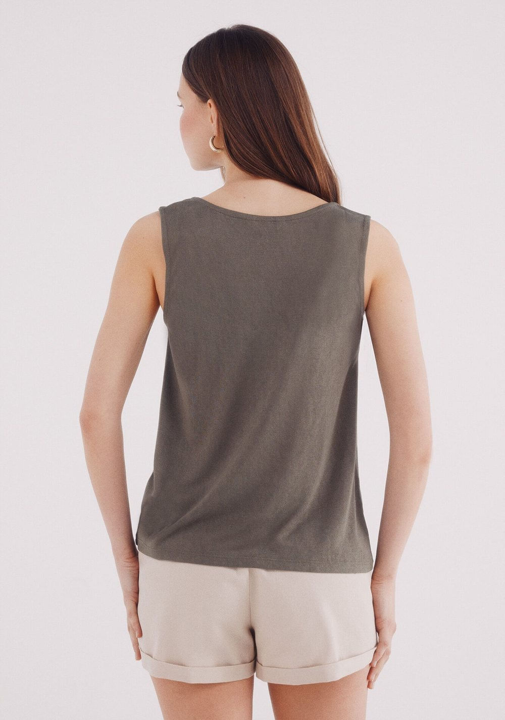 Blusa Escote en V Hombros Crochet Springfield 3