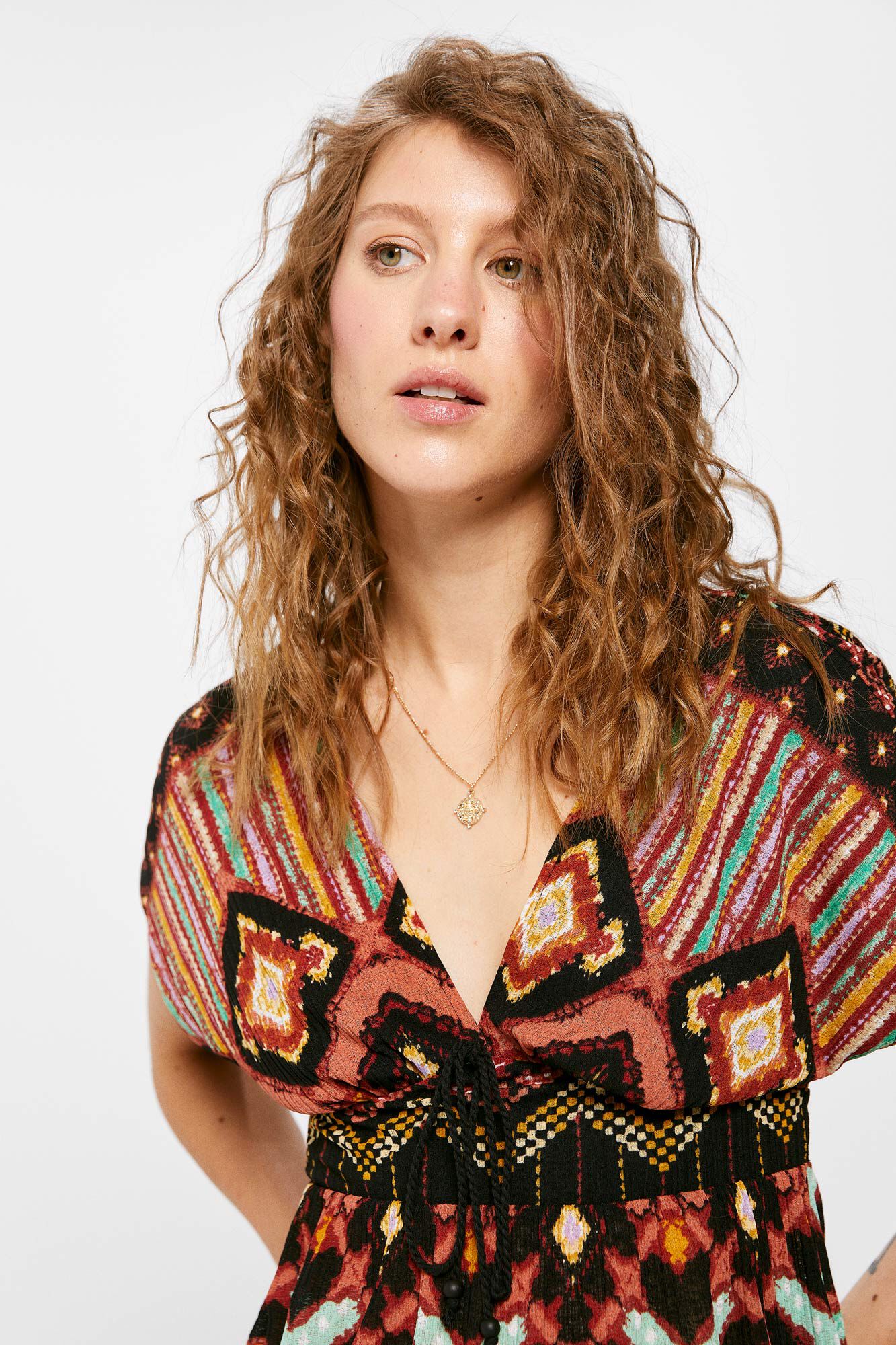 Blusa Estampado Étnico Springfield 3