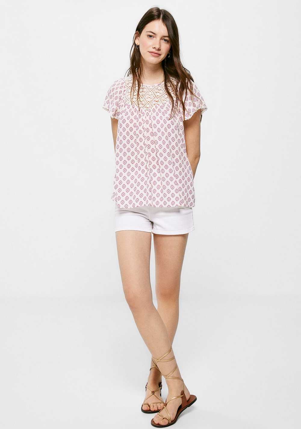 Blusa Lace Canesú Estampada Springfield 5