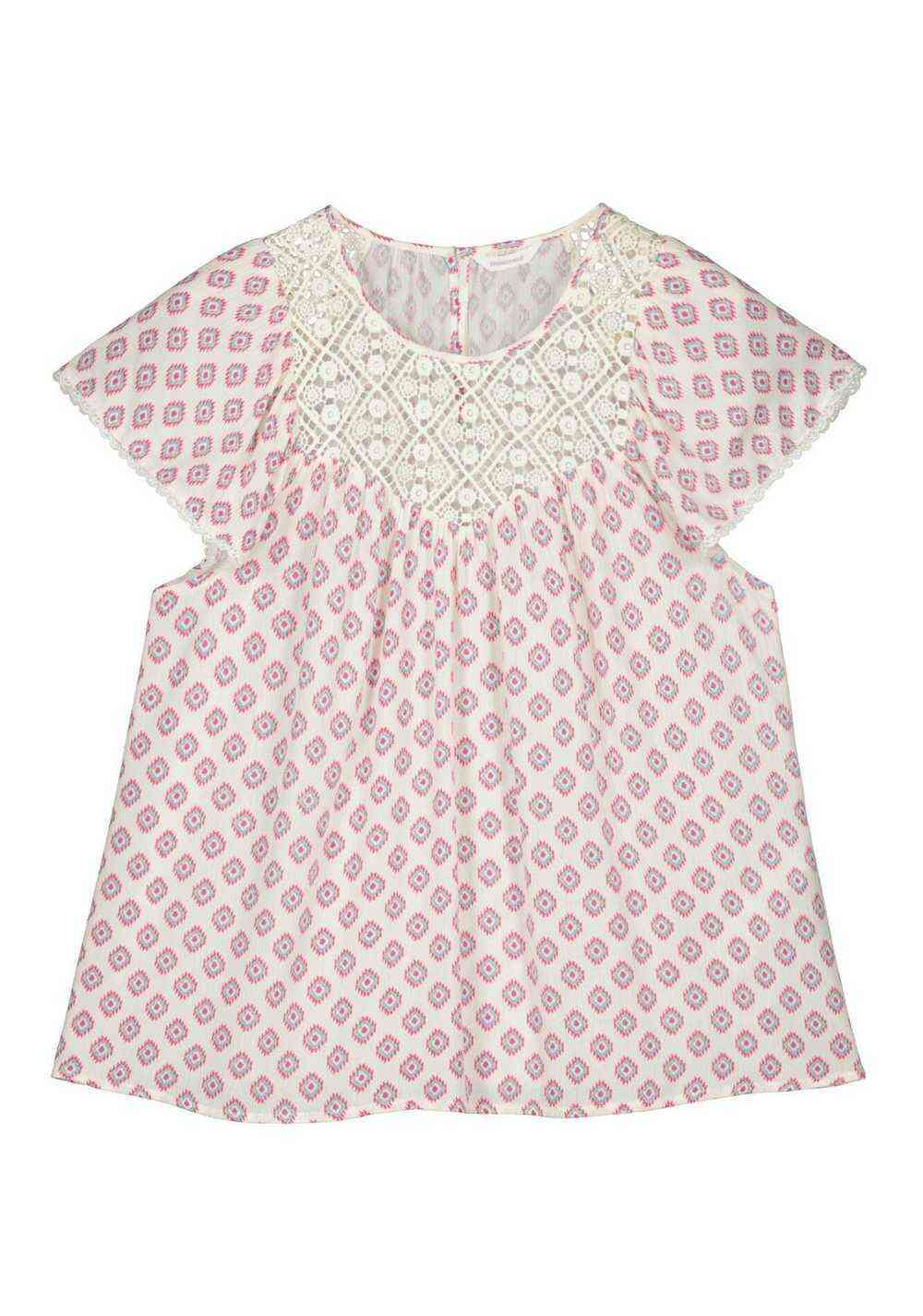 Blusa Lace Canesú Estampada Springfield 6