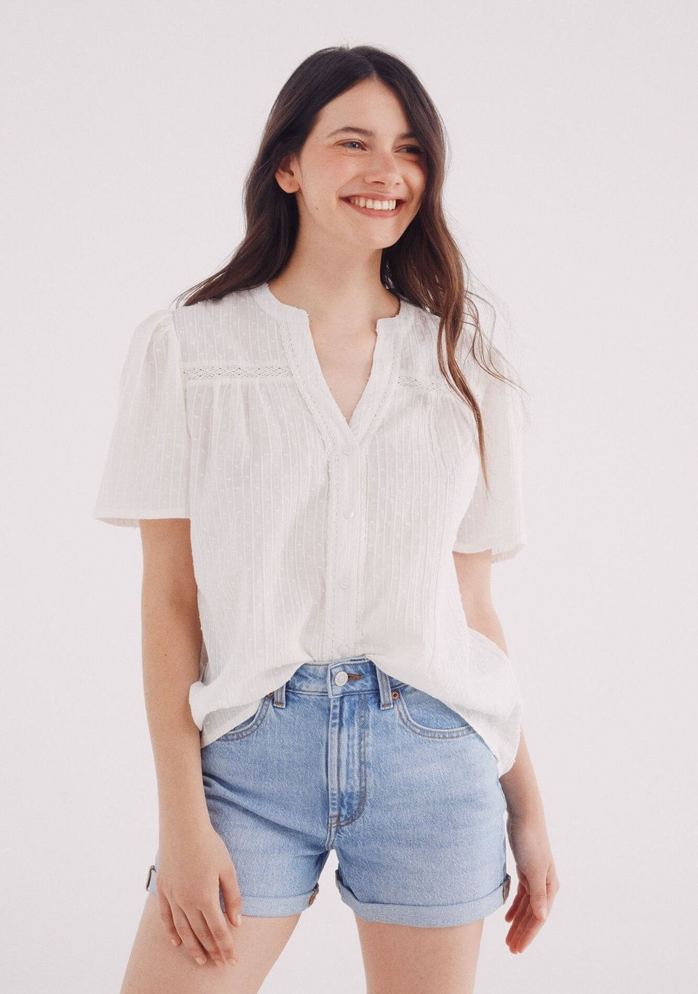Blusa Romántica Lace Springfield Imagen Principal