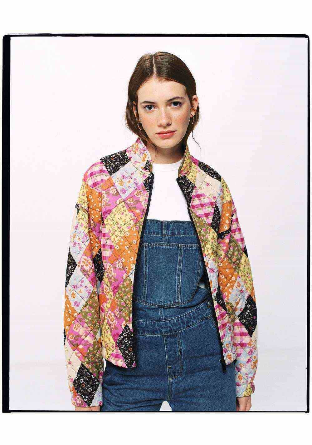 Bomber Estampado Patchwork Springfield 3