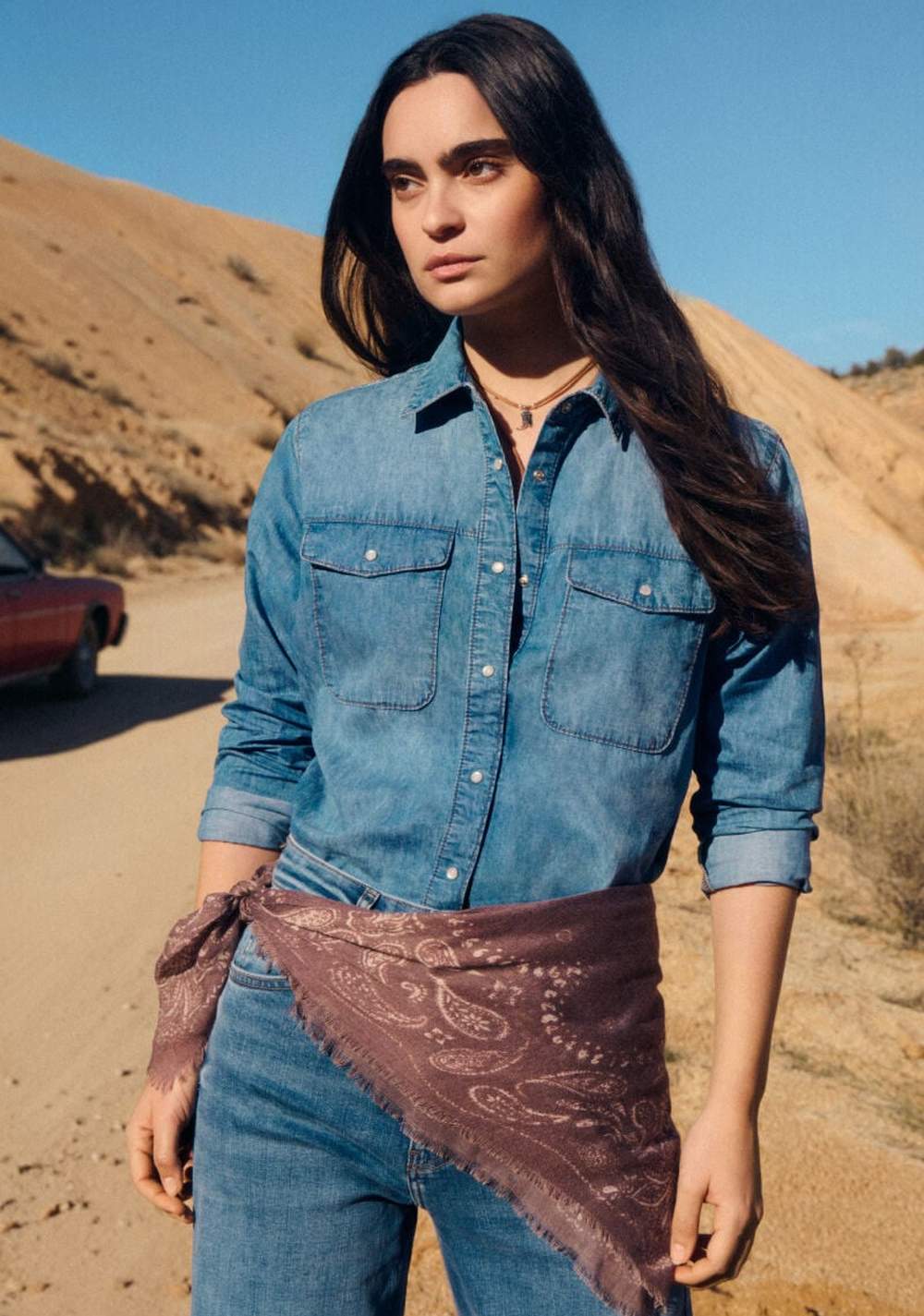 Camisa Denim con Bolsillos Springfield 6