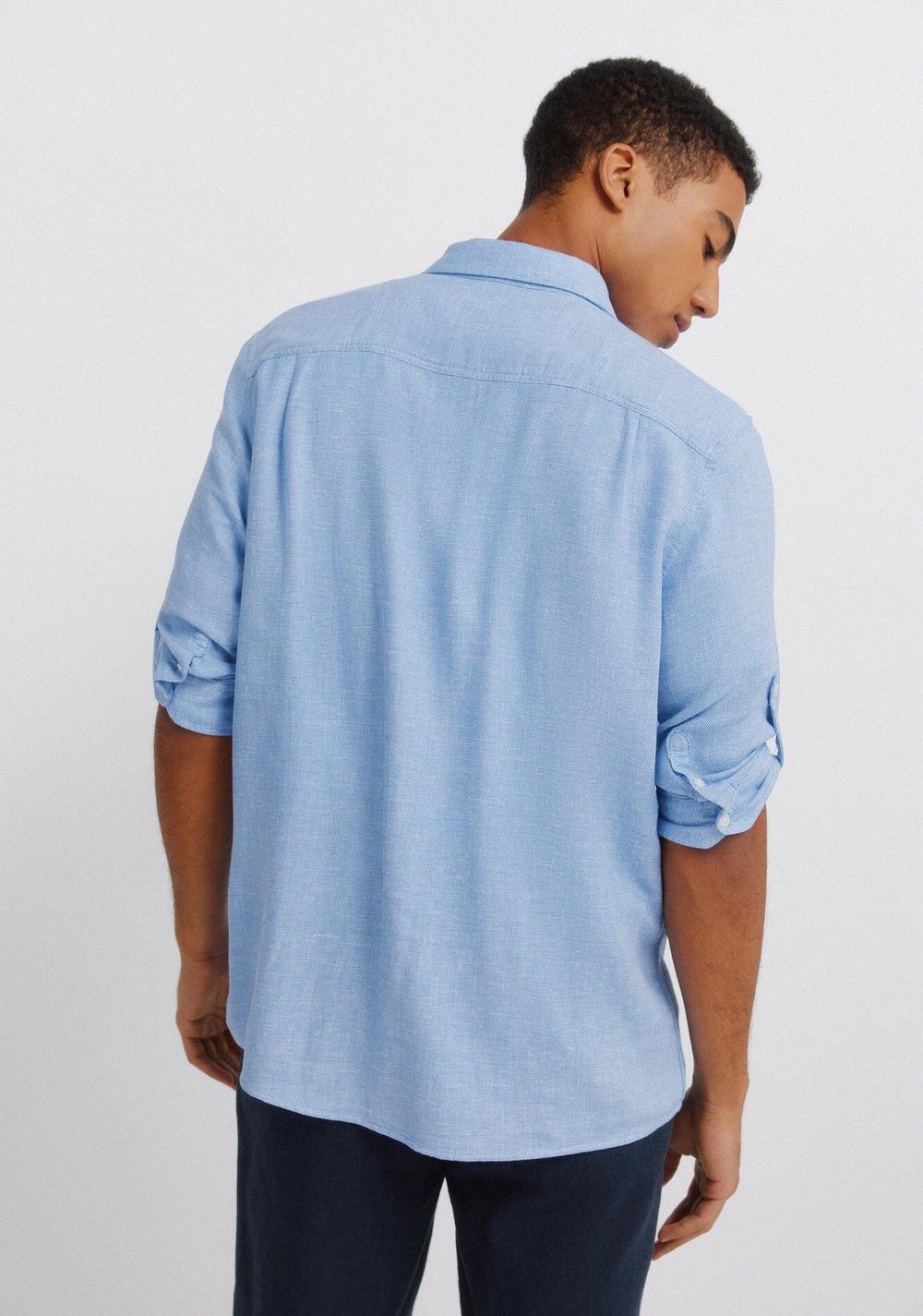 Camisa Manga 3/4 de Lino Viscosa Springfield 2