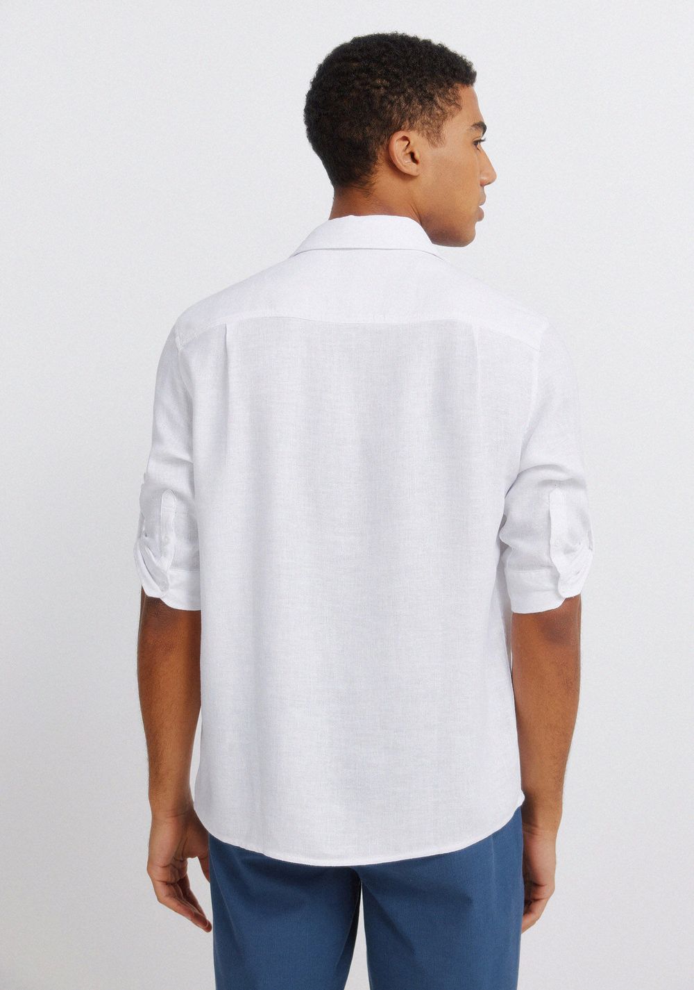 Camisa Manga 3/4 de Lino Viscosa Springfield 2