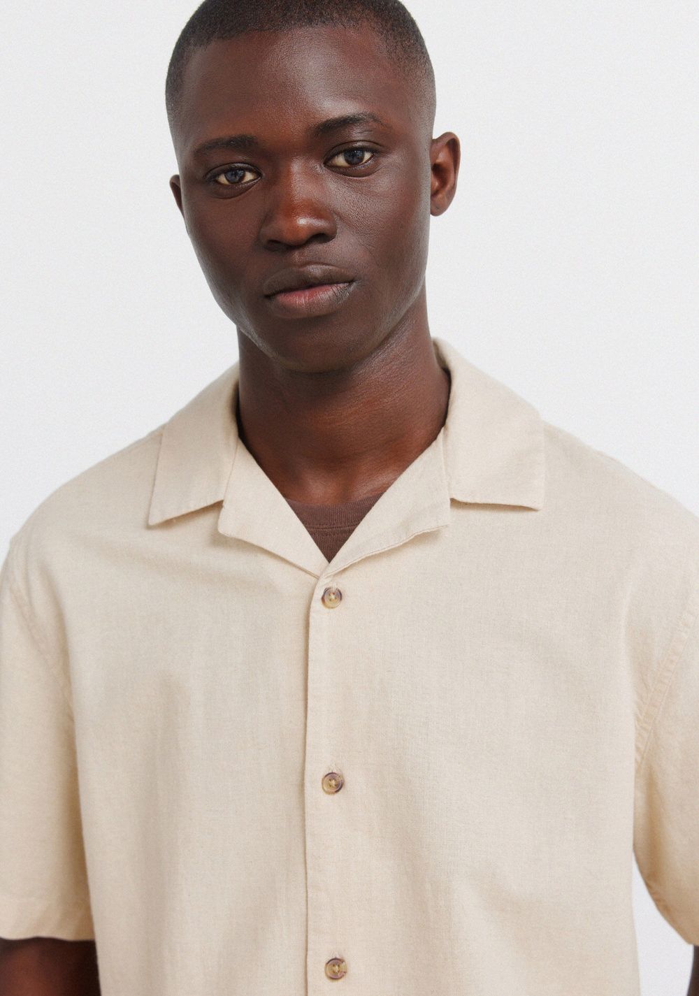 Camisa de Manga Corta Bowling de Lino Springfield 4