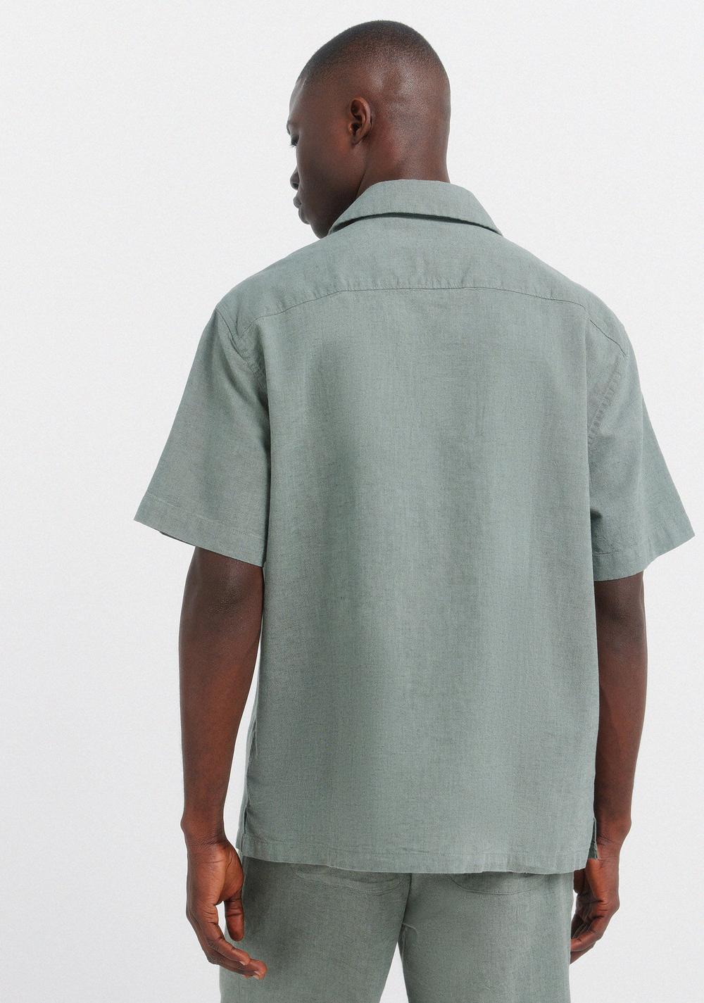 Camisa de Manga Corta Bowling de Lino Springfield 3