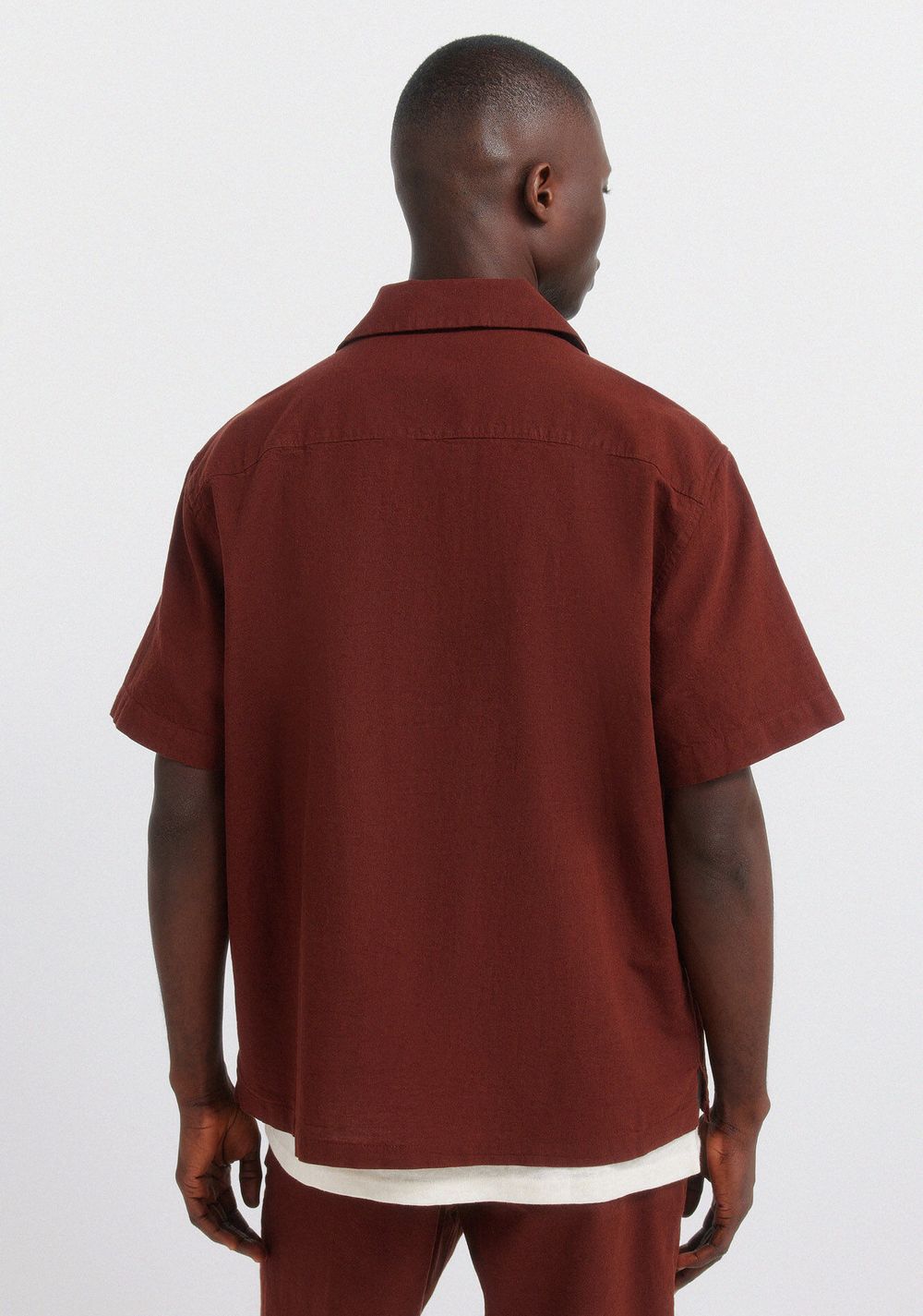 Camisa de Manga Corta Bowling de Lino Springfield 3