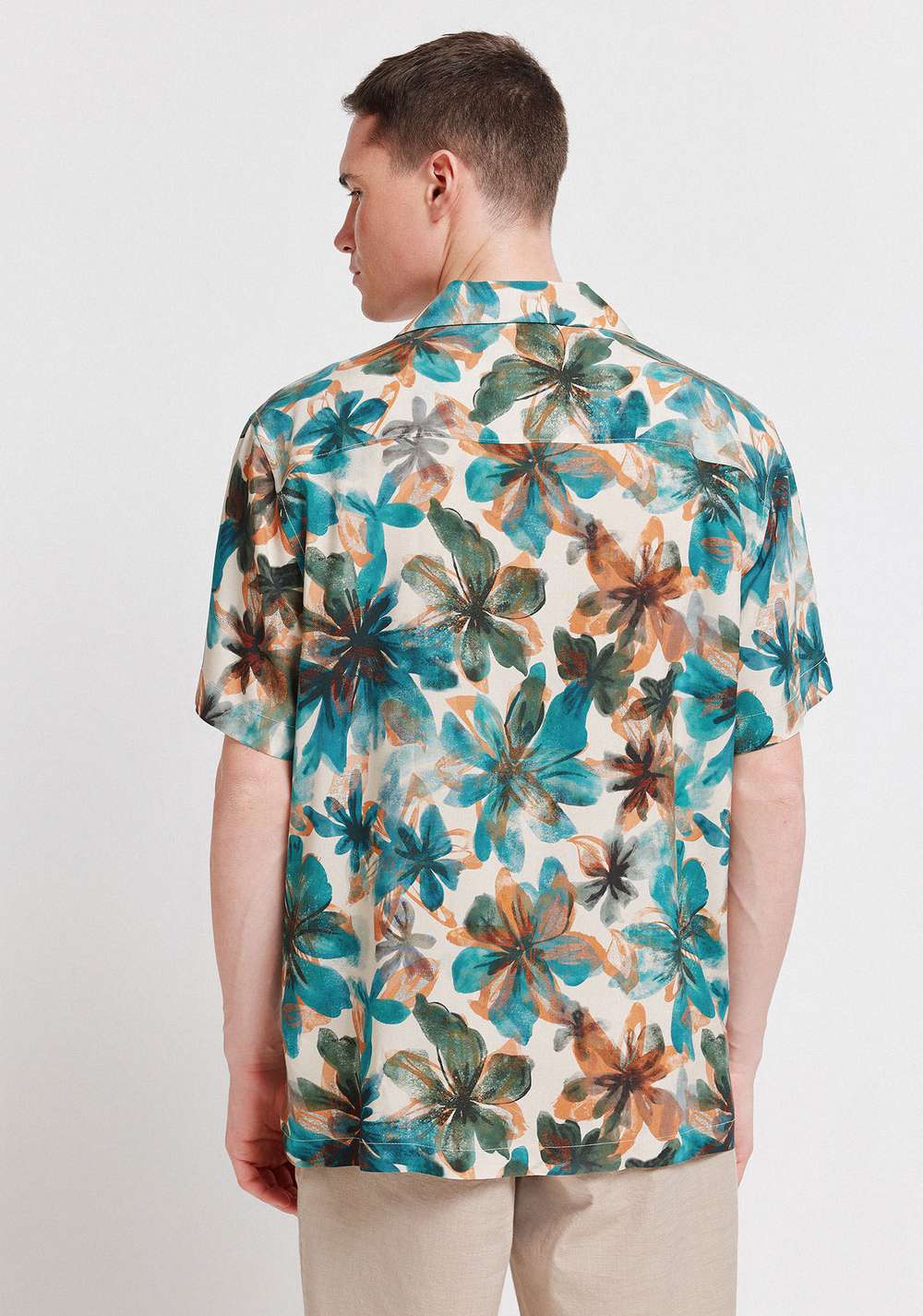 Camisa de Manga Corta con Estampado Floral Springfield 3