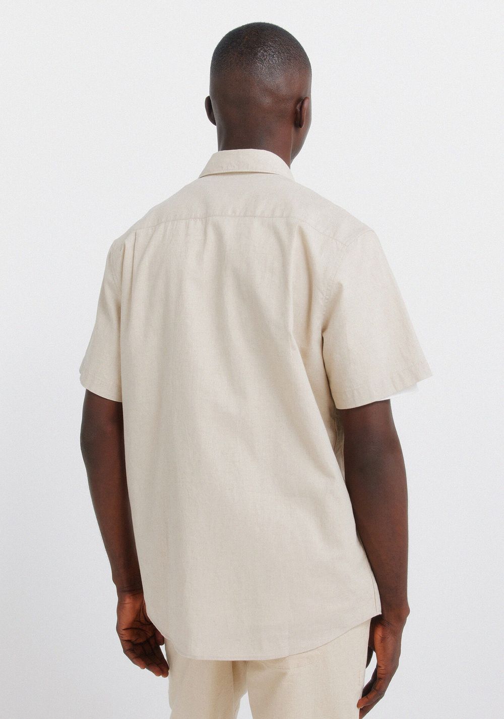 Camisa de Manga Corta de Lino Springfield 3