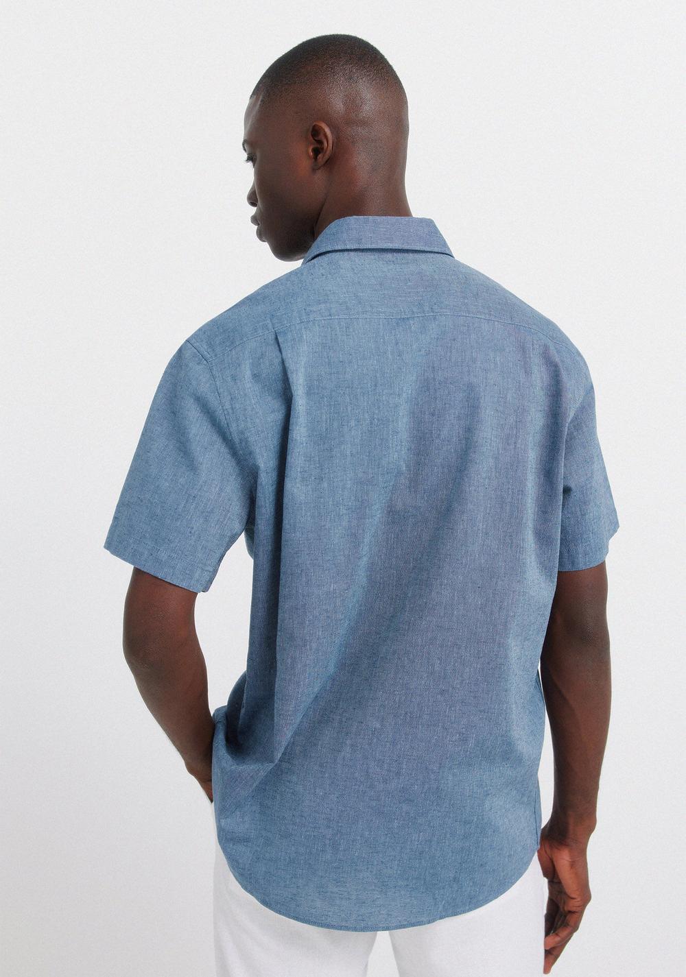 Camisa de Manga Corta de Lino Springfield 3