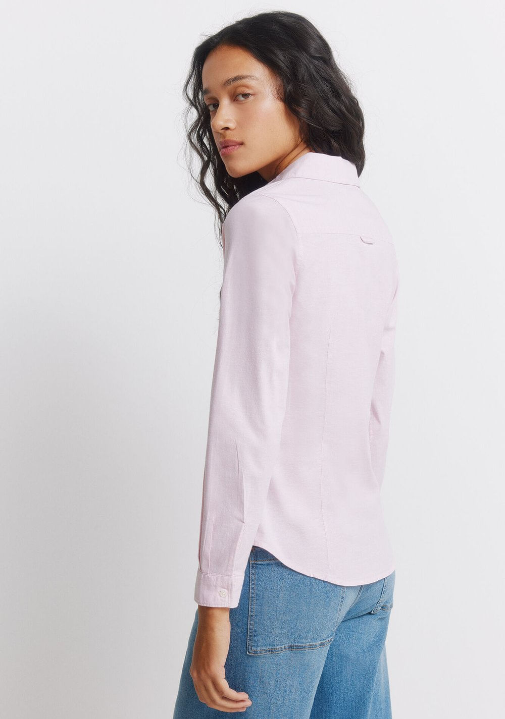 Camisa Oxford con Escote en Pico Springfield 4