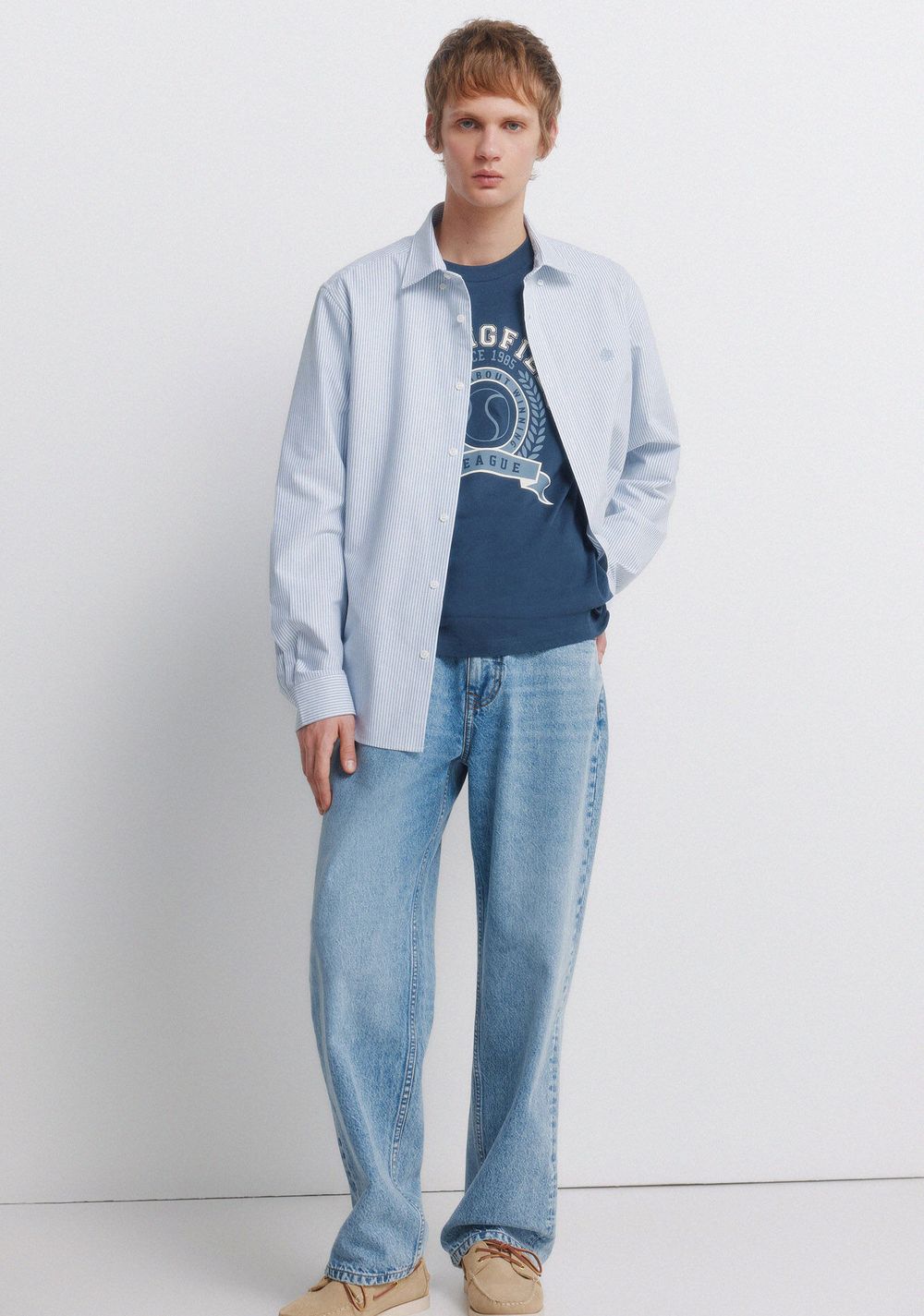 Camisa Oxford a Rayas sin Arrugas Springfield 2