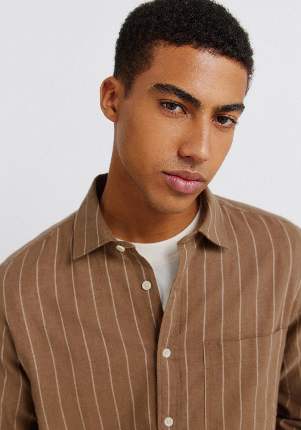 Camisa de Rayas con Lino Springfield 3