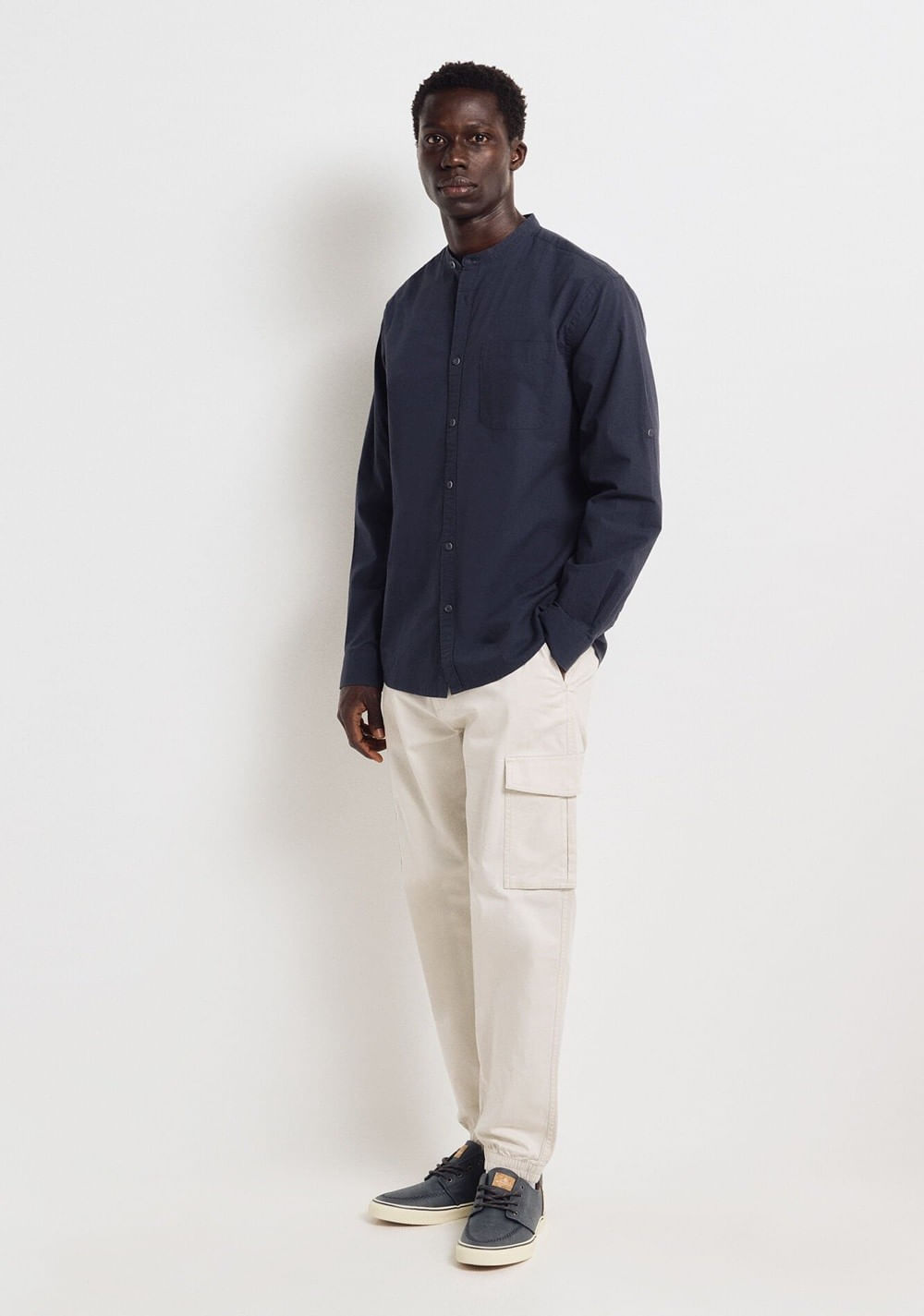 Camisa Seersucker Mao Springfield 2