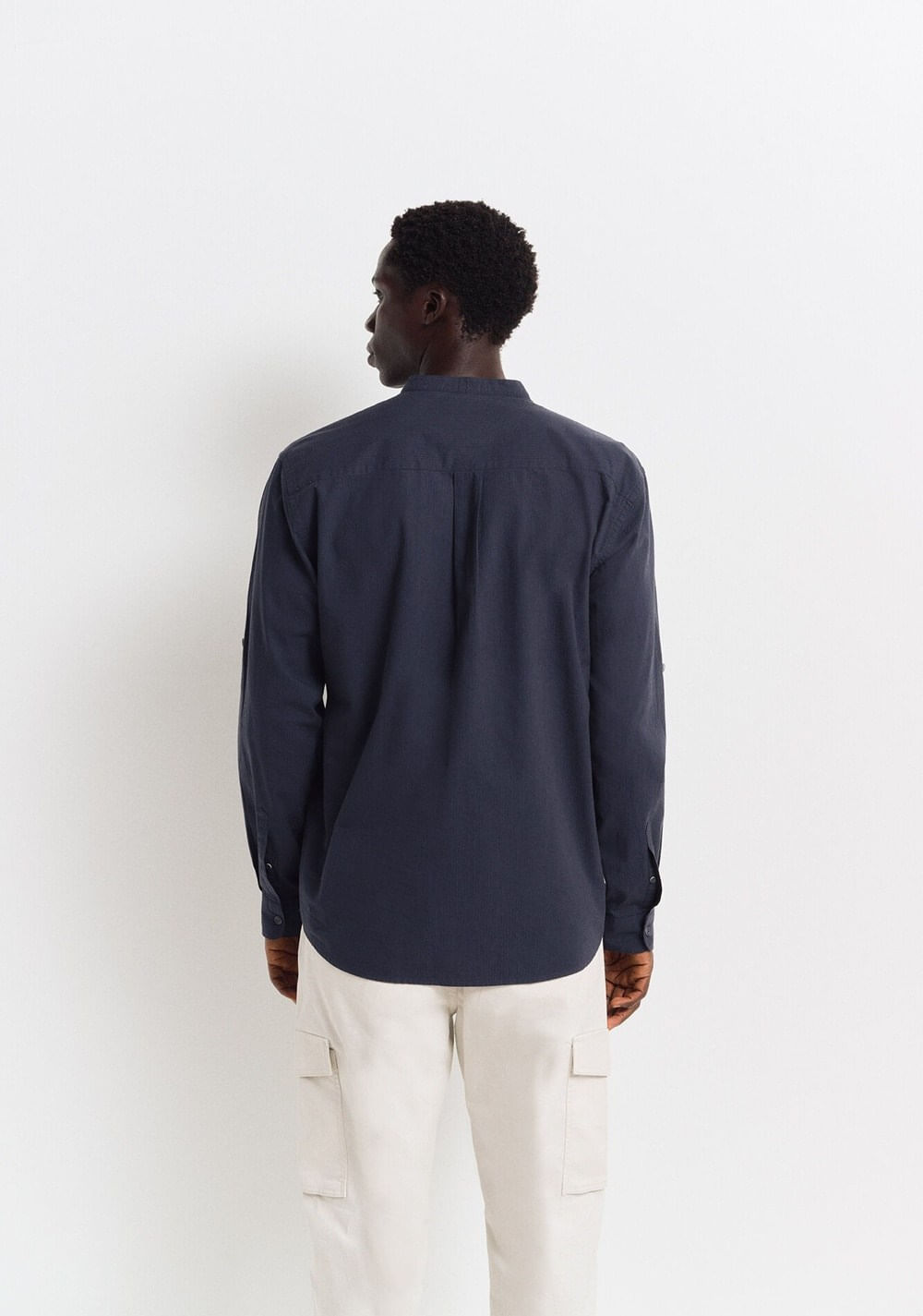 Camisa Seersucker Mao Springfield 3