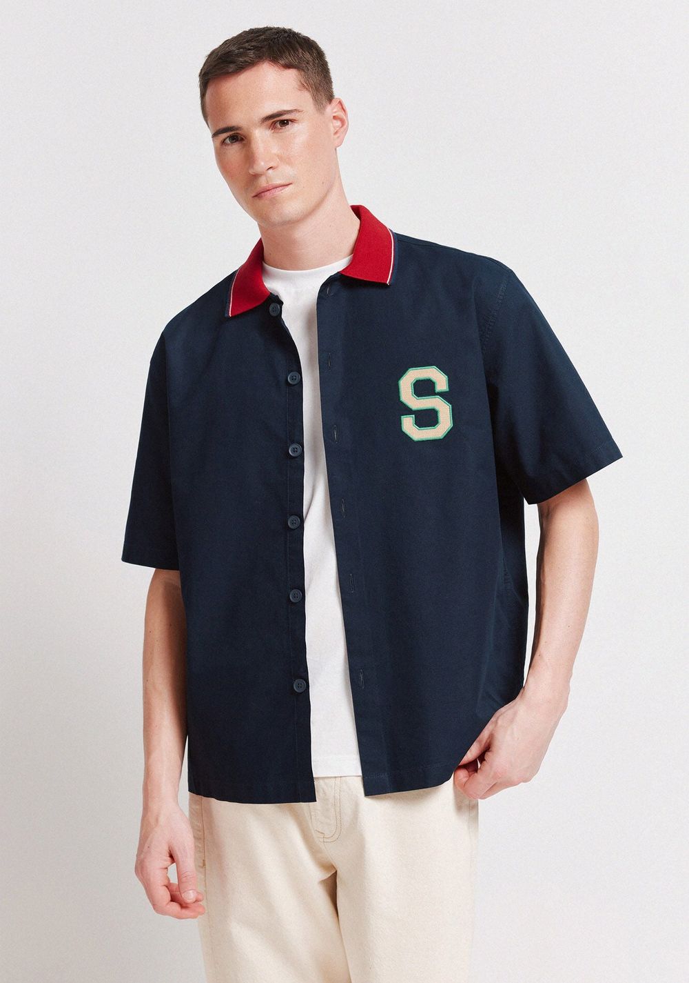 Camisa Varsity Manga Corta Springfield