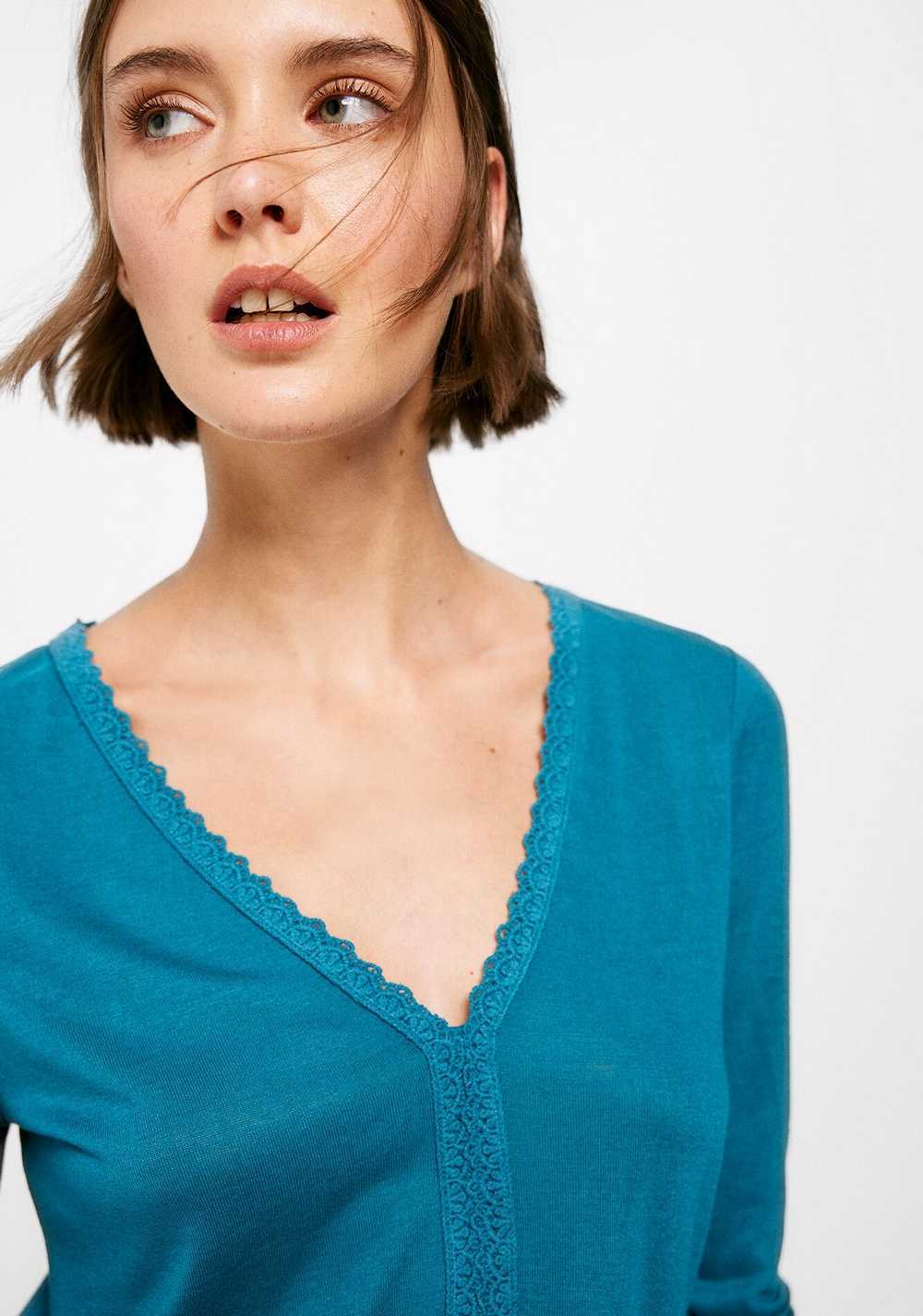 Camiseta Cinta Lace Escote Springfield 3
