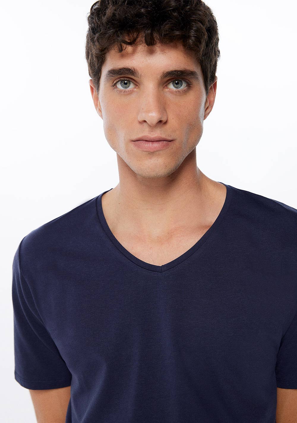 Camiseta Cuello Pico Elastan Springfield 3