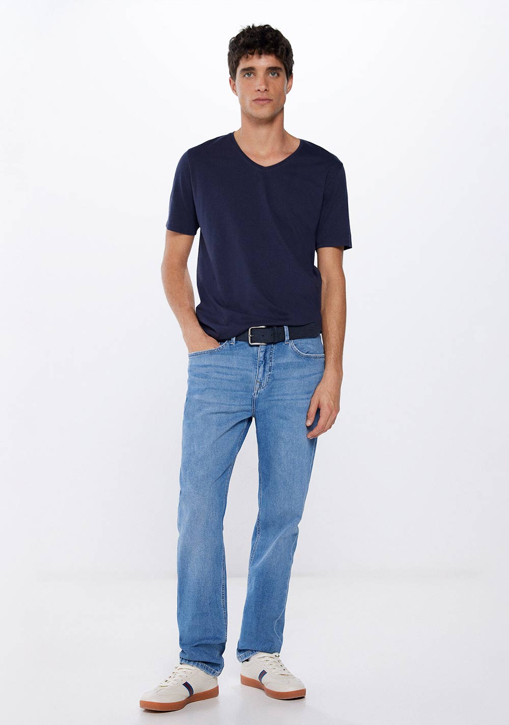 Camiseta Cuello Pico Elastan Springfield 5