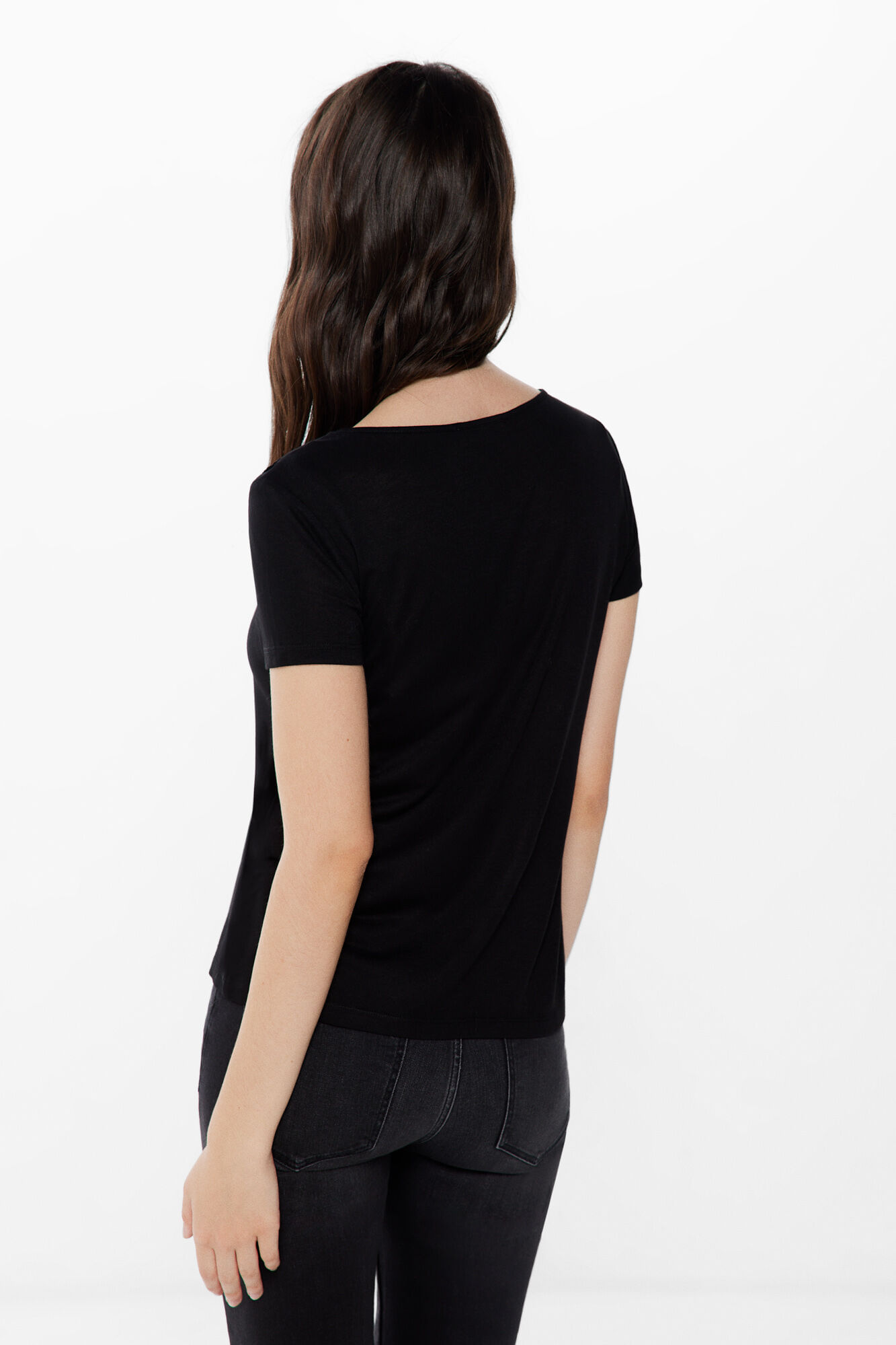 Camiseta Escote Pico Lace Springfield 2