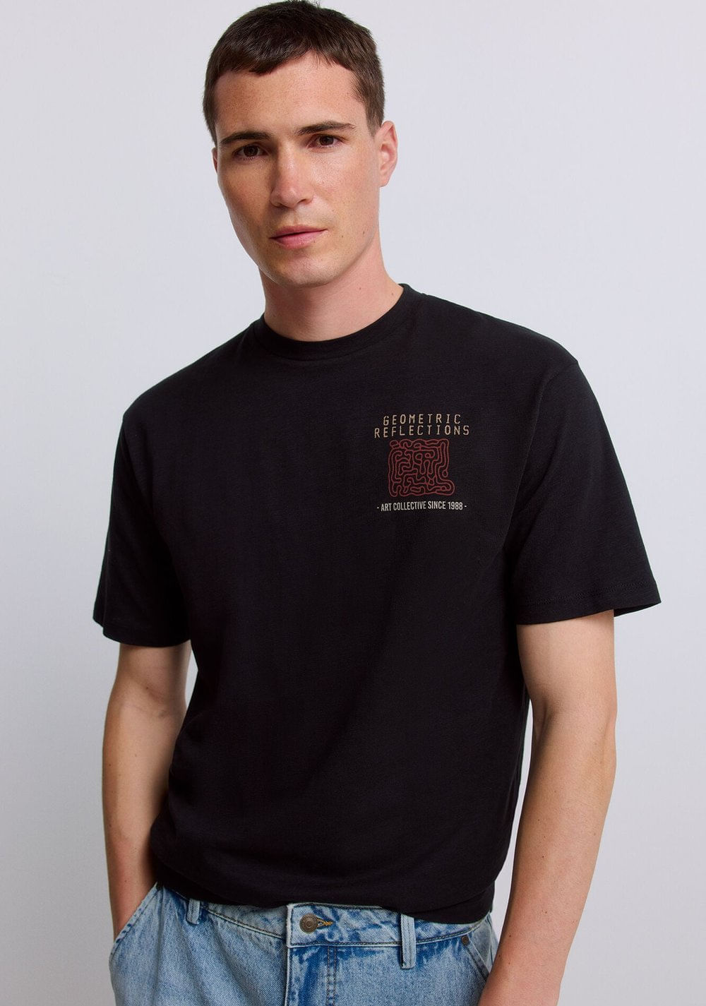 Camiseta Geométrica Springfield