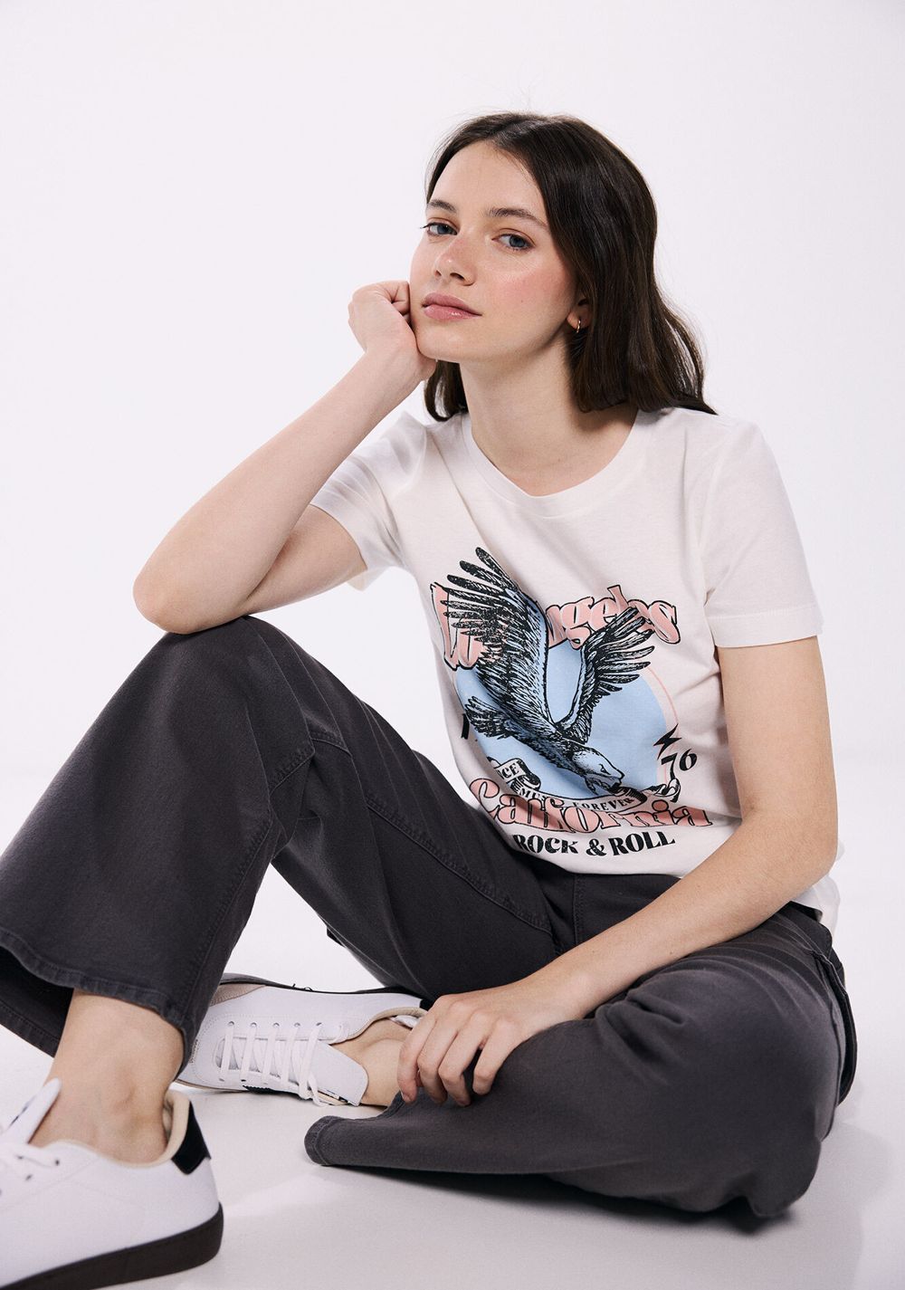 Camiseta Gráfica Algodón Springfield 7