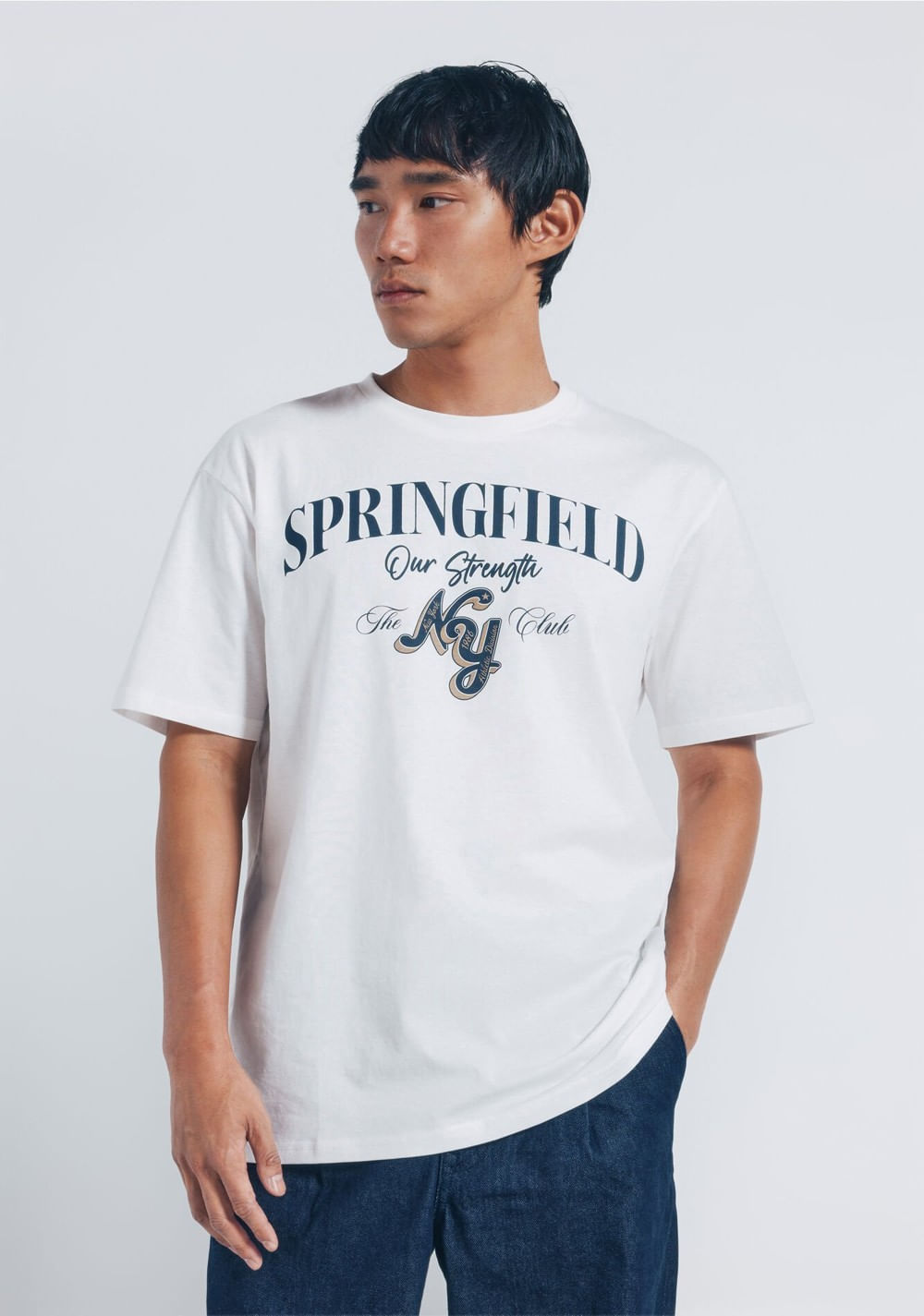 Camiseta con el Logo de Springfield, Ny 3