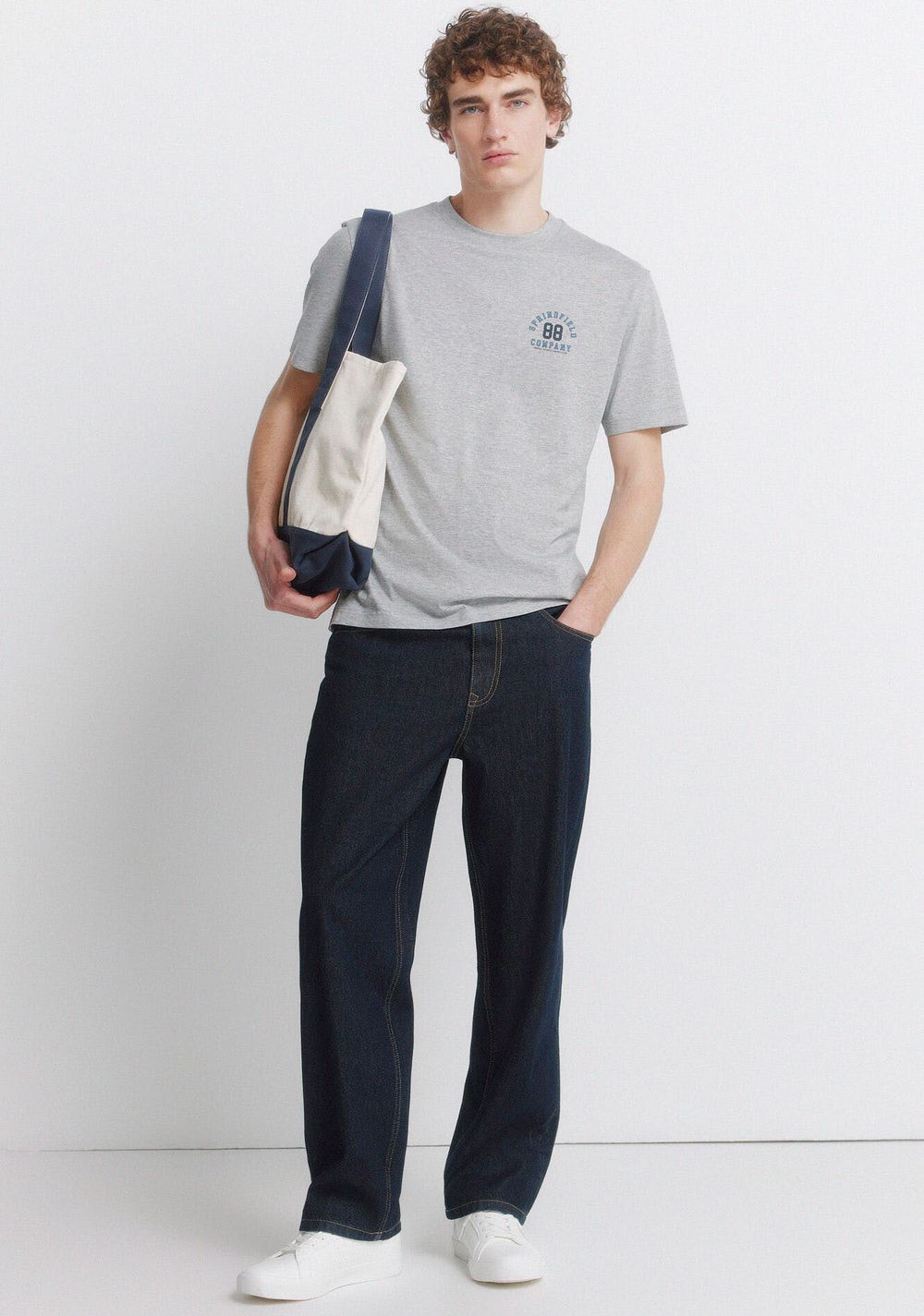 Camiseta Logos Jaspeada Springfield 3