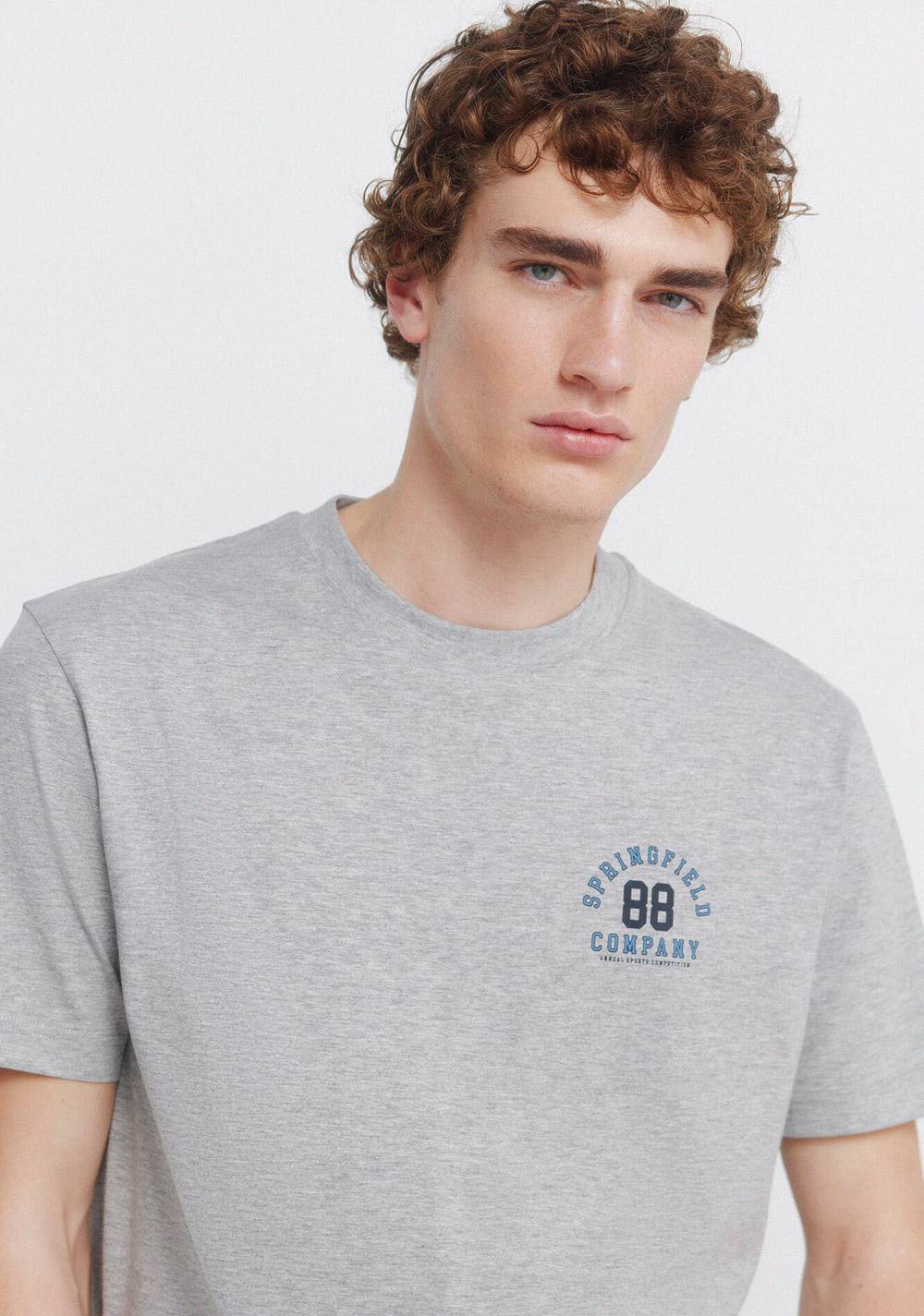 Camiseta Logos Jaspeada Springfield 5