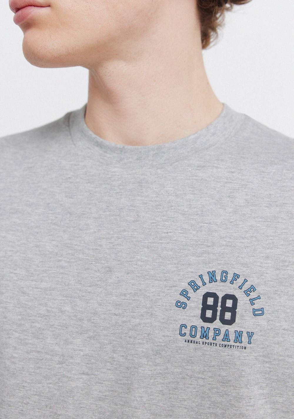 Camiseta Logos Jaspeada Springfield 7