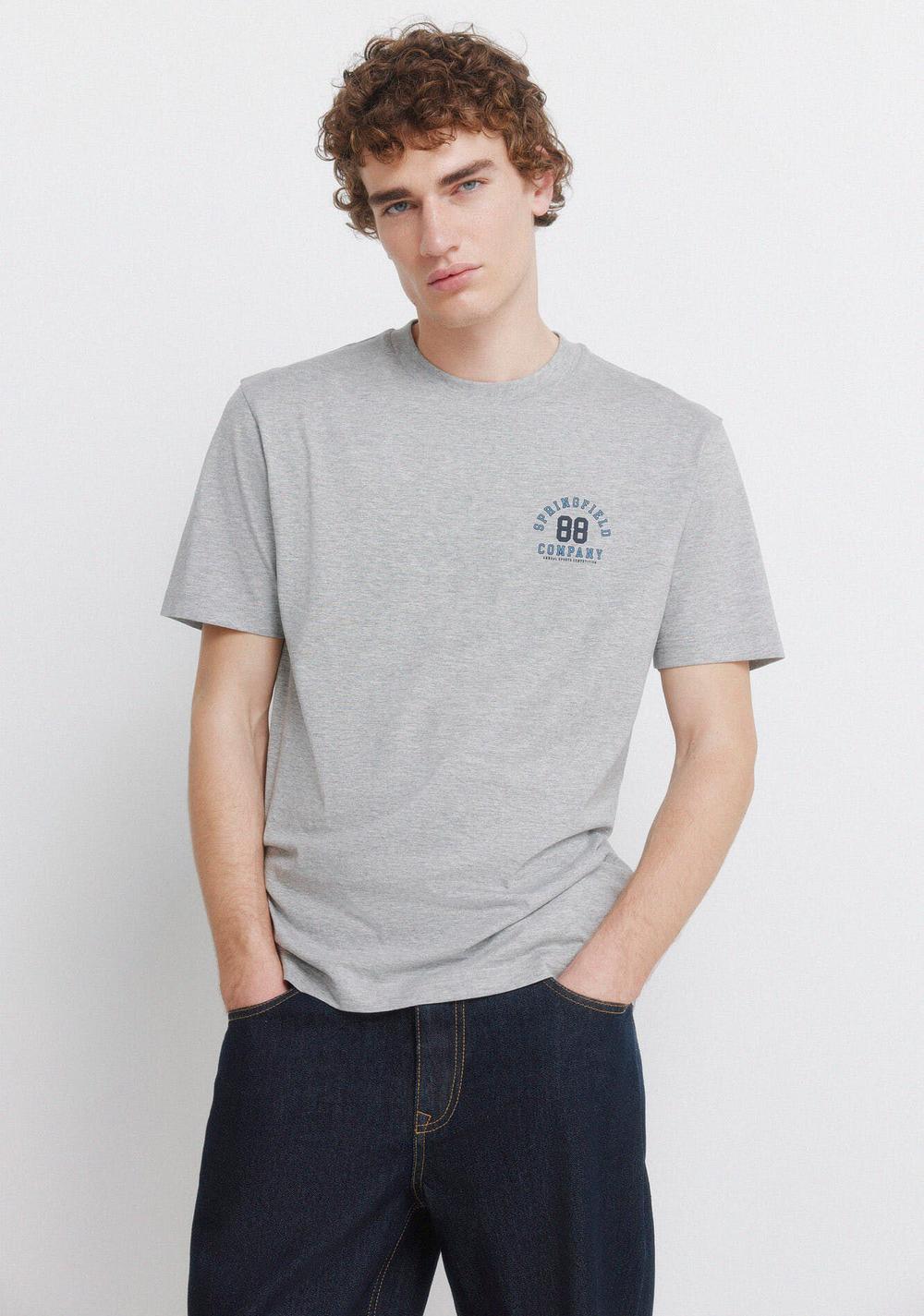 Camiseta Logos Jaspeada Springfield