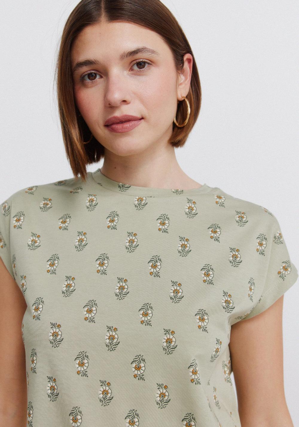 Camiseta de Manga Corta Estampada Springfield 5