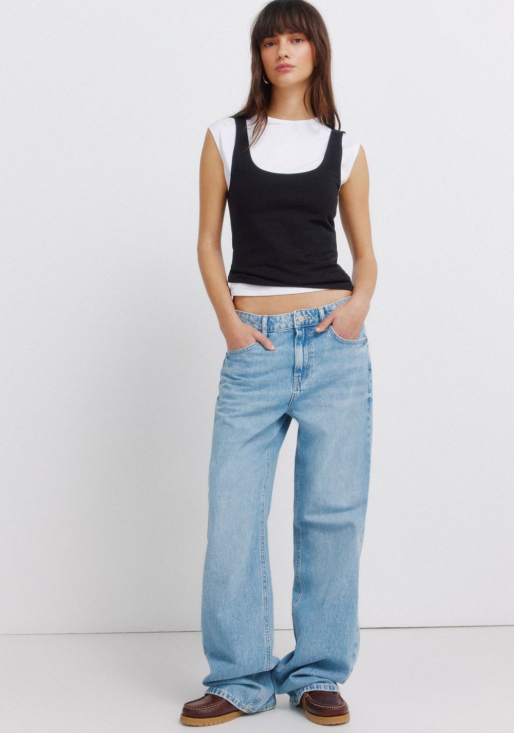 Camiseta de Tirantes de Doble Tejido Springfield 2
