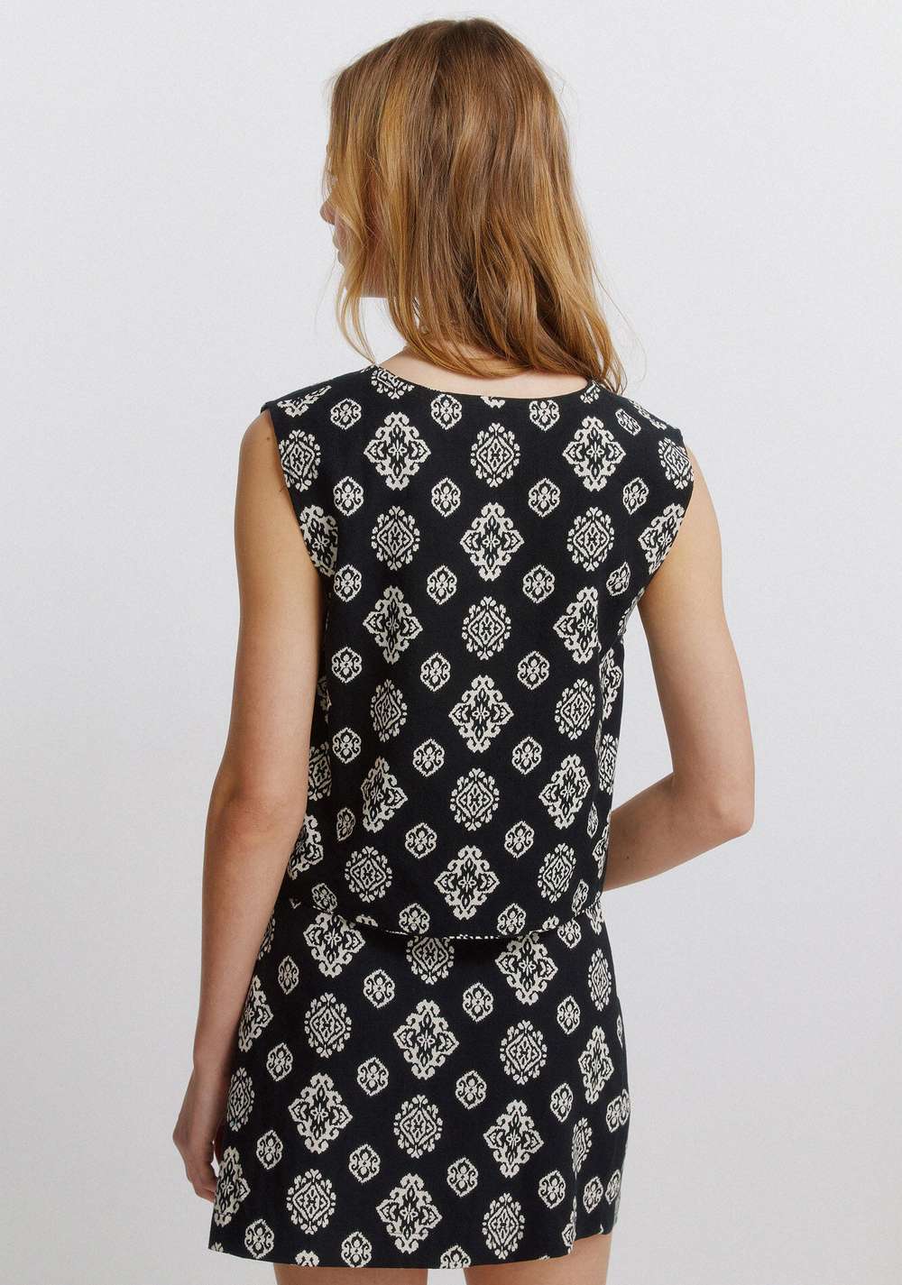 Chaleco de Lino con Estampado Étnico Springfield 4