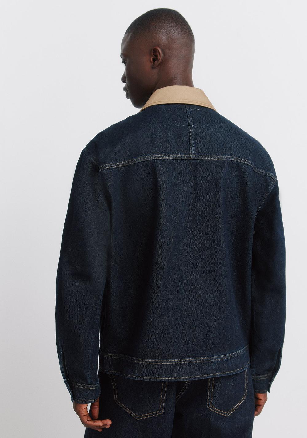 Chaqueta de Jeans Oversize Cuello Contraste Springfield 6