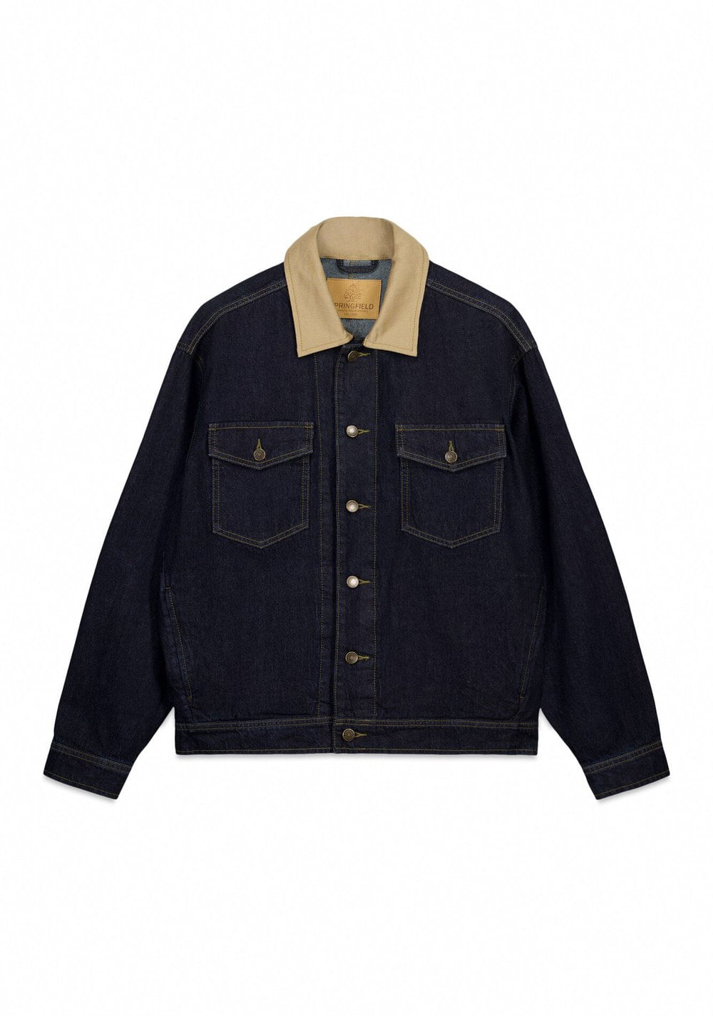Chaqueta de Jeans Oversize Cuello Contraste Springfield 7