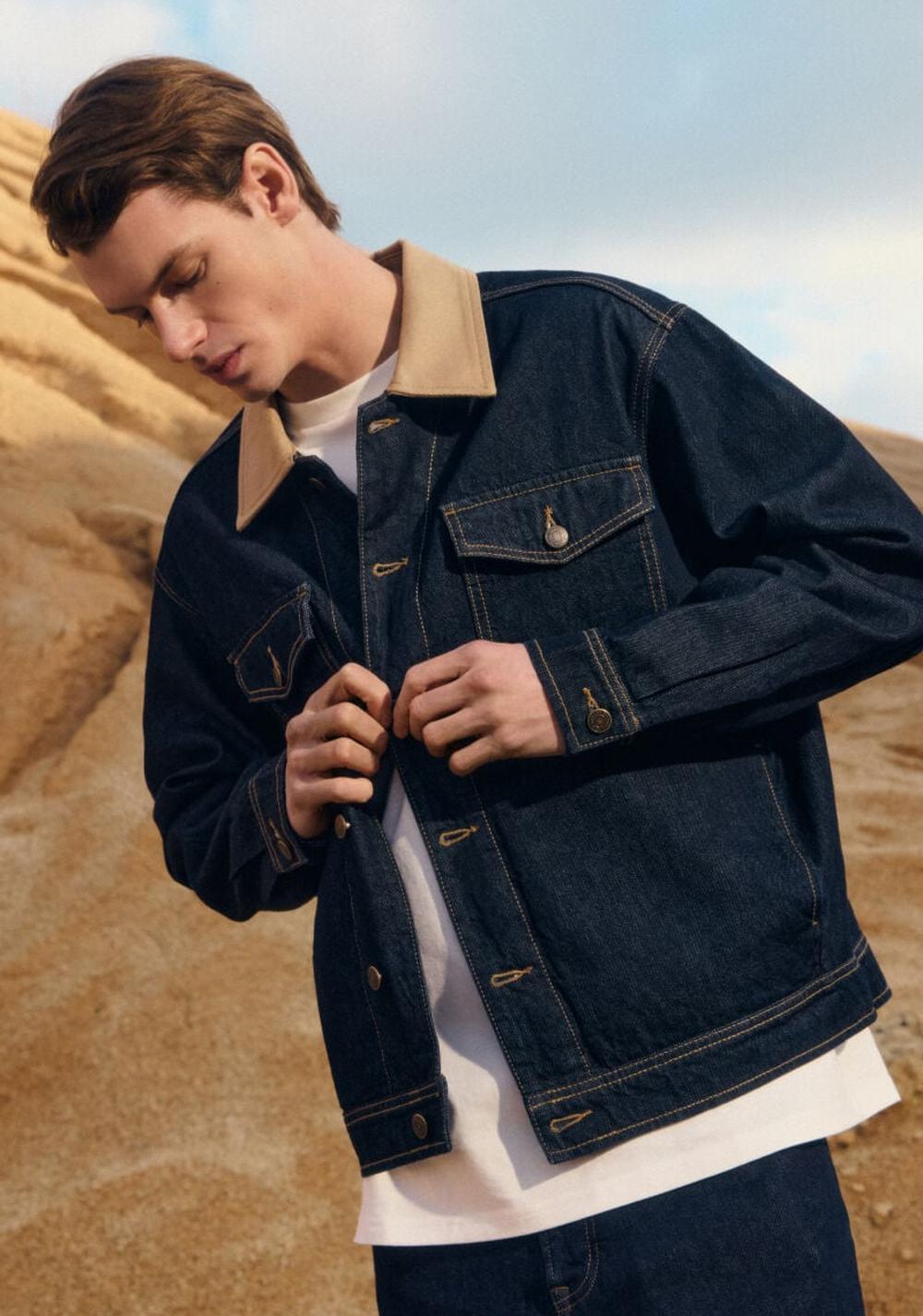Chaqueta de Jeans Oversize Cuello Contraste Springfield 8