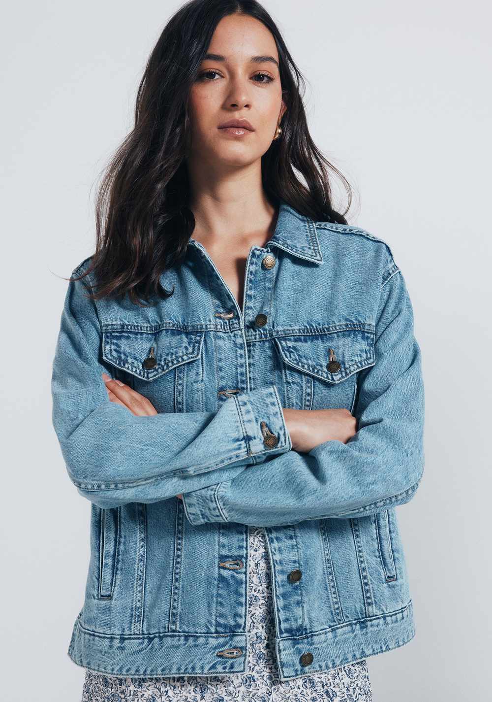 Chaqueta de Jeans Oversized Springfield 4