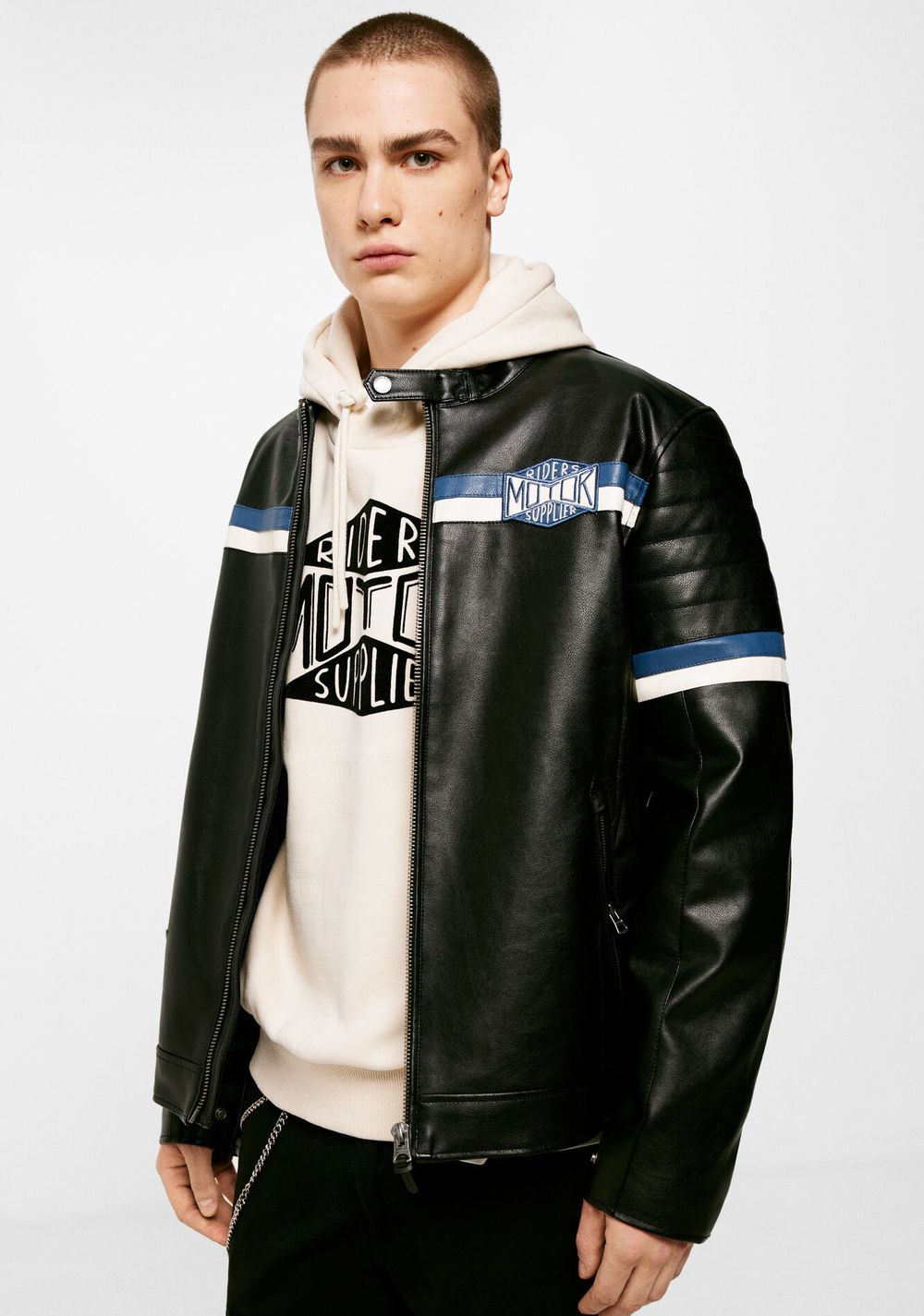 Chaqueta Motera Racing Efecto Piel Springfield 3